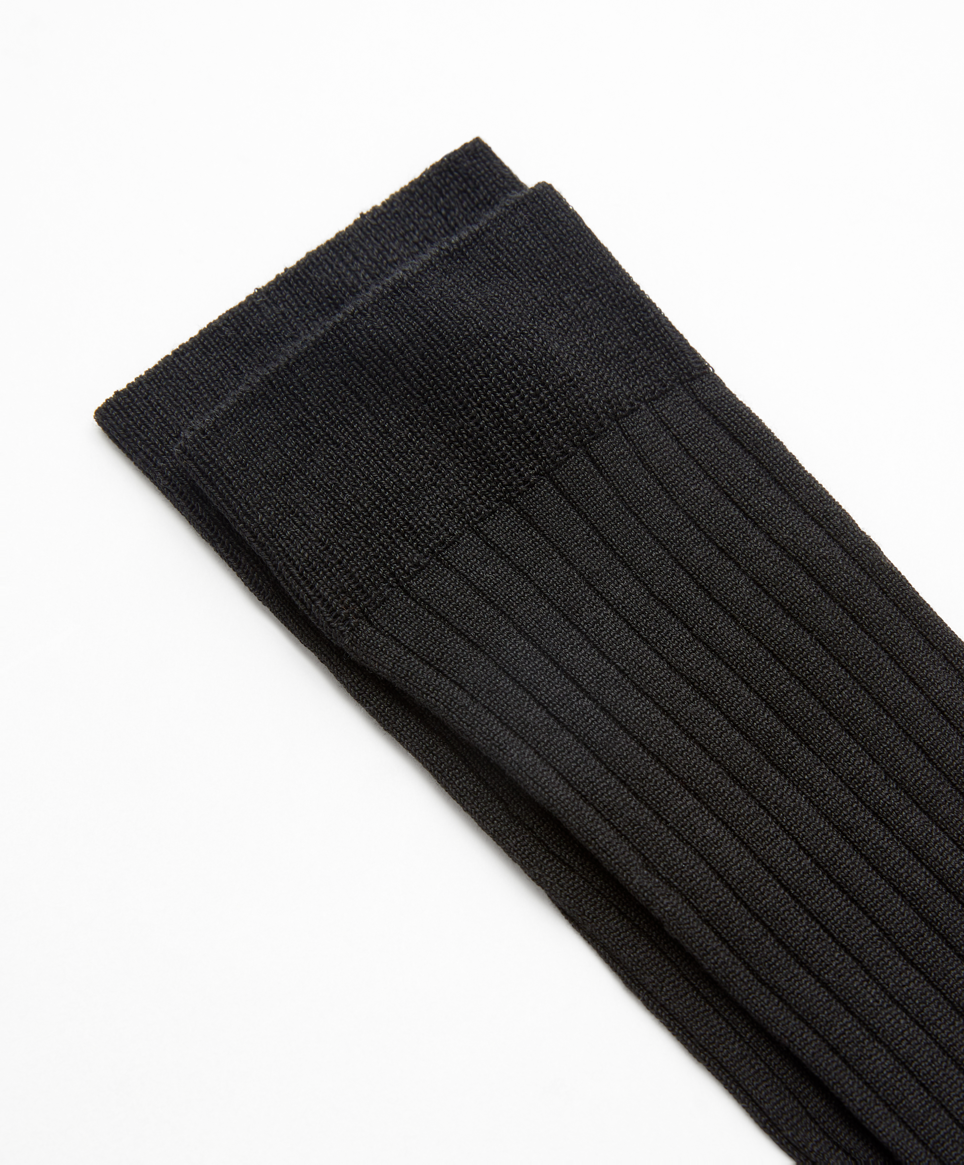 Rib silk classic socks