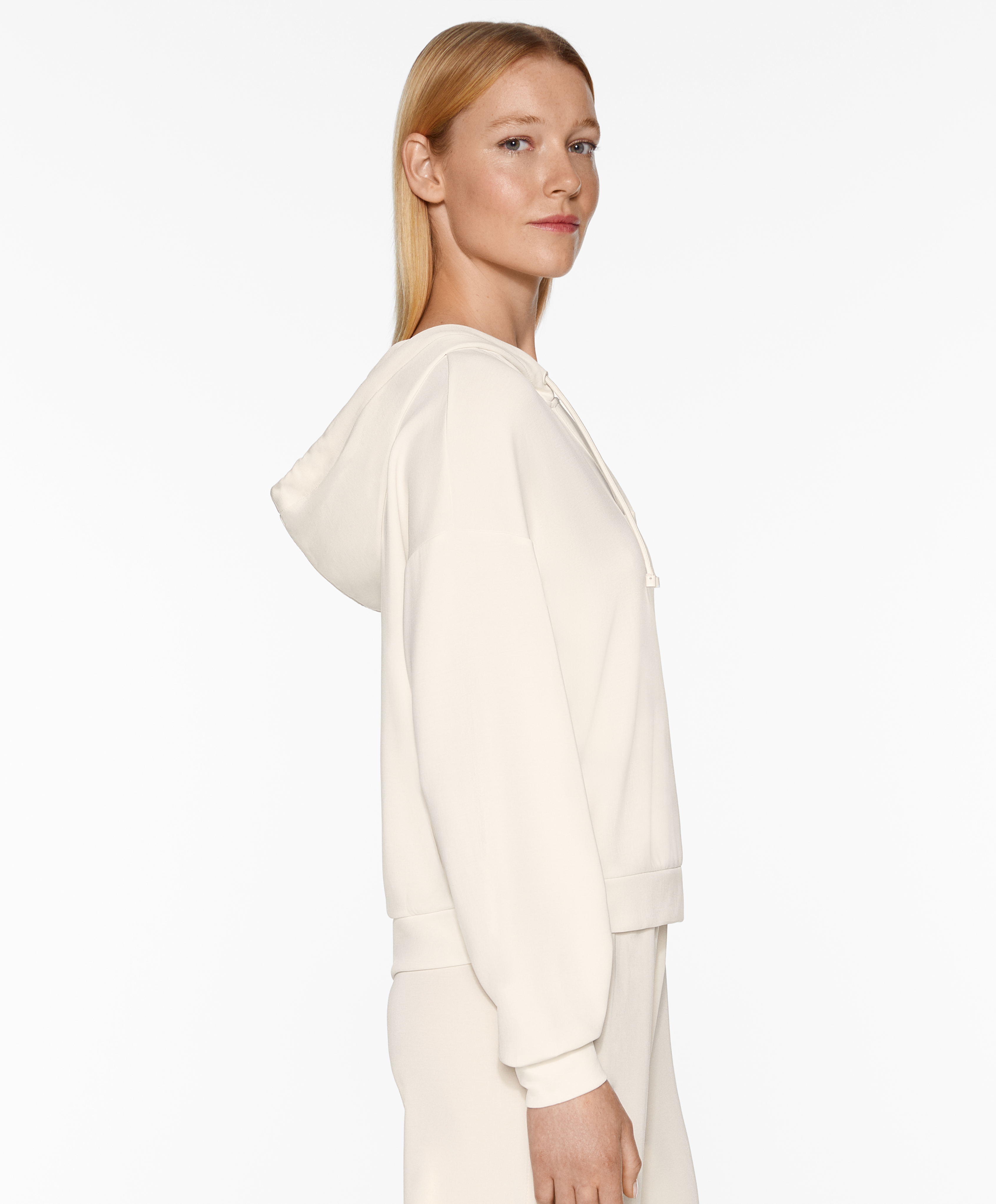 V-neck sweatshirt with modal
