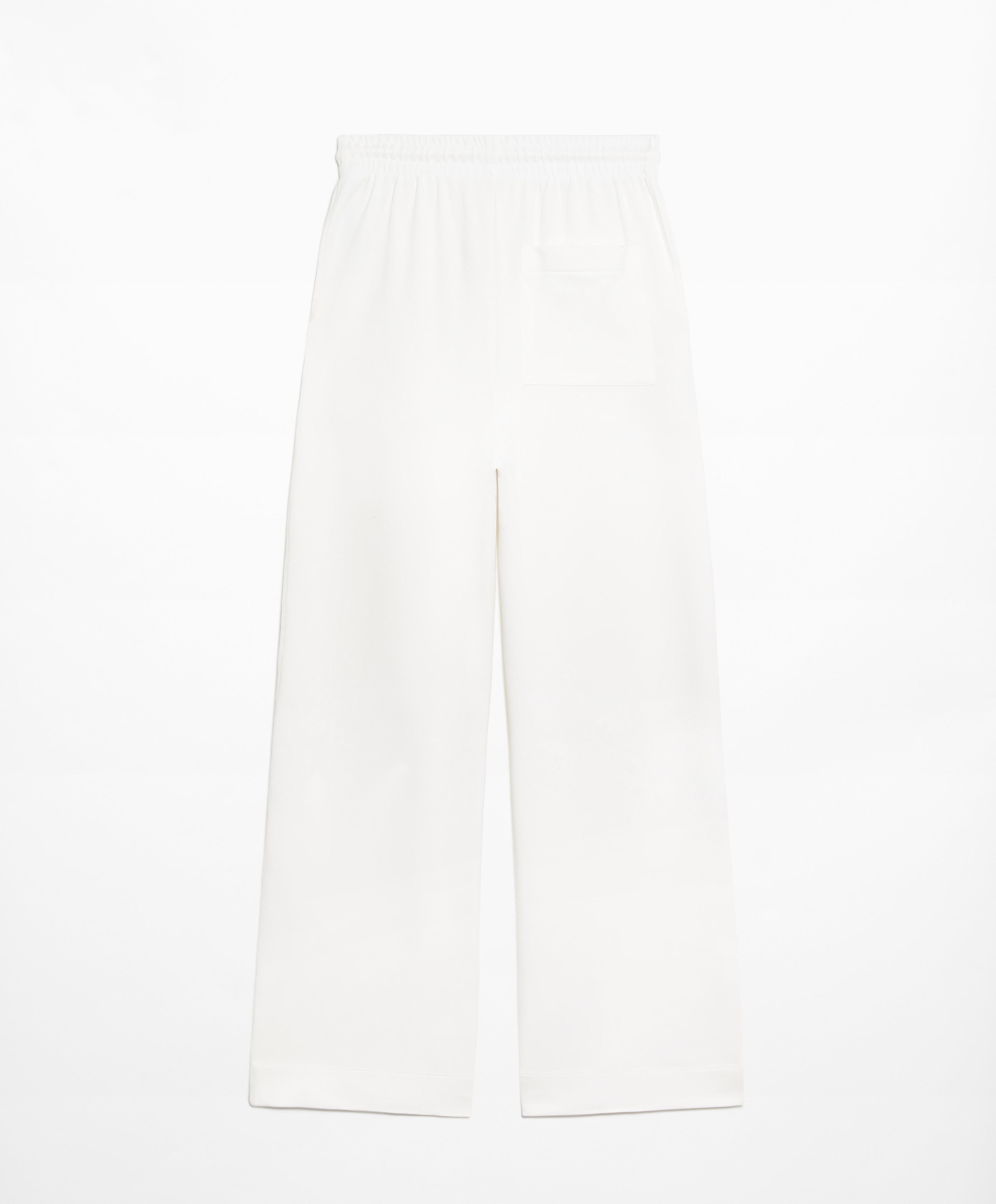Relaxed straight-leg trousers with cotton and modal