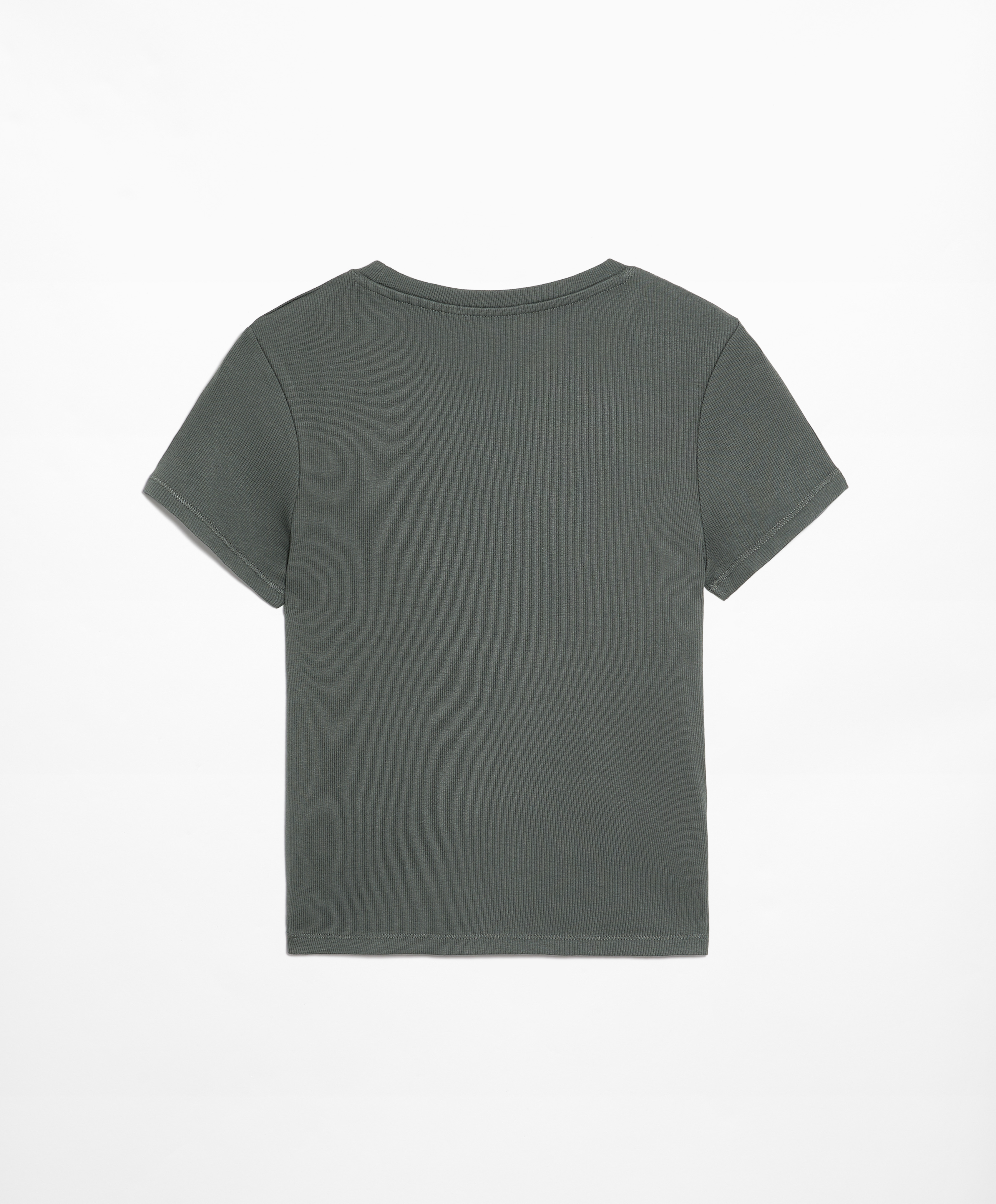 Ribbed short sleeve T-shirt