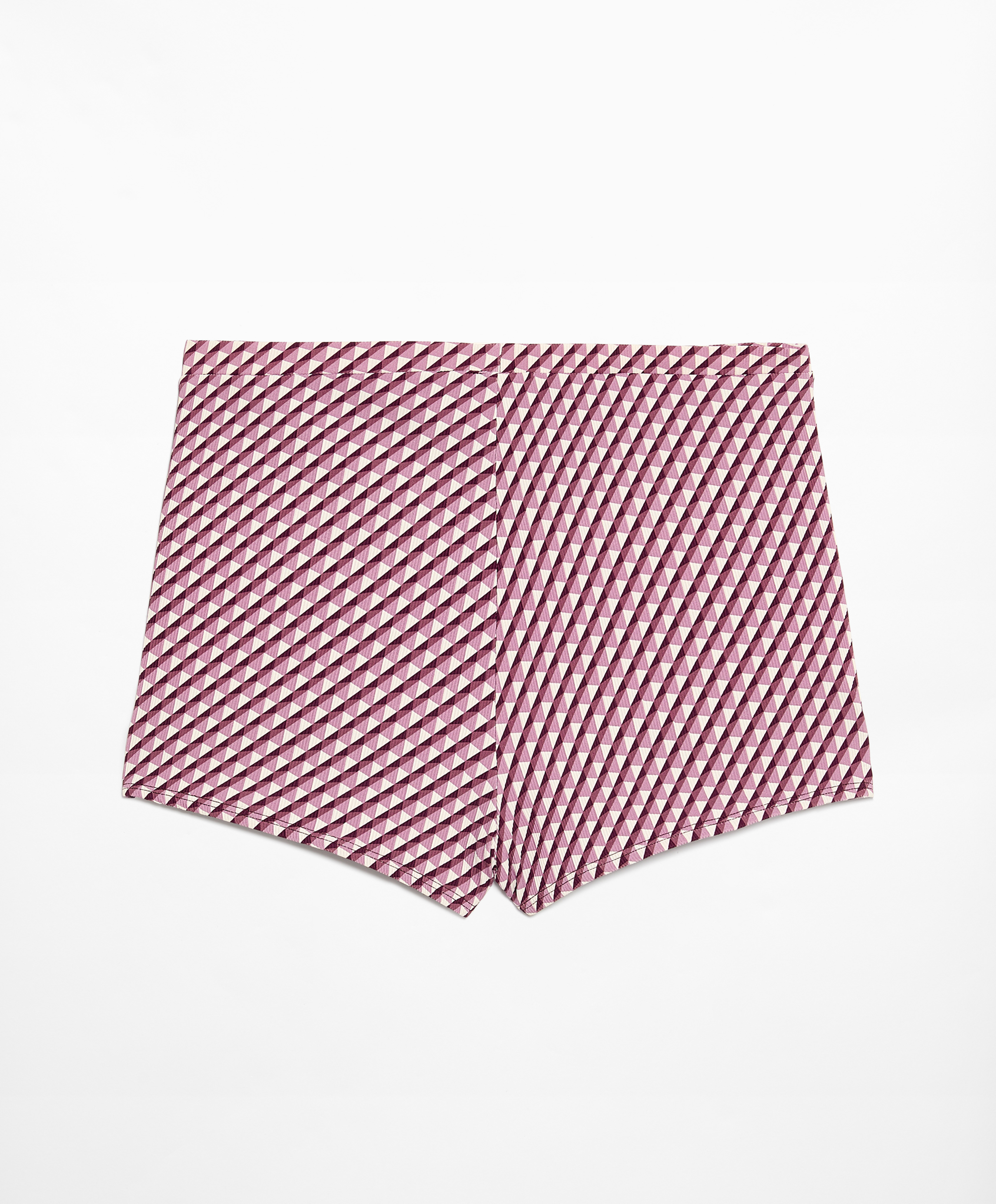 Geometric pattern hot pants bikini briefs
