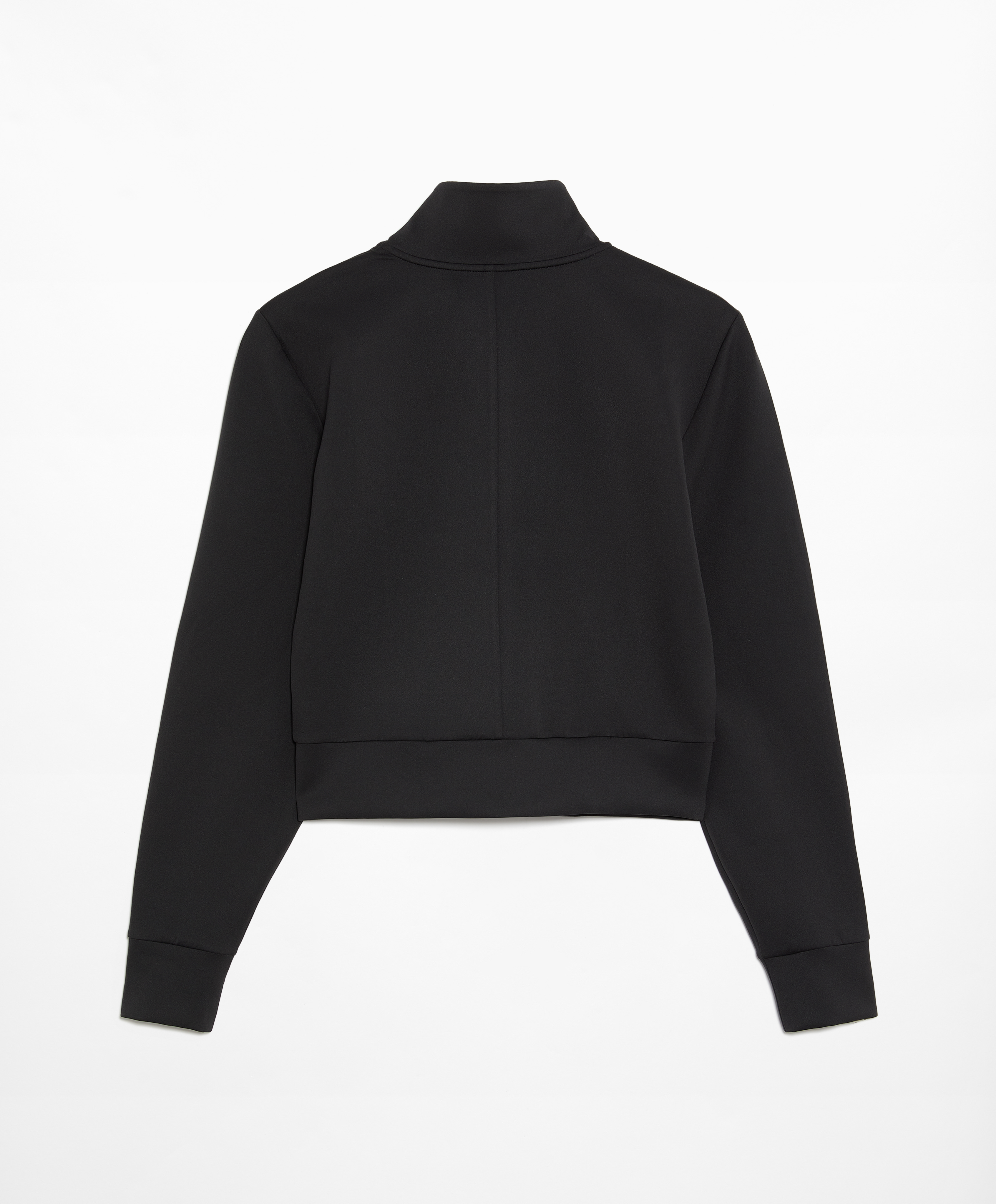 Neoprene-effect technical jacket