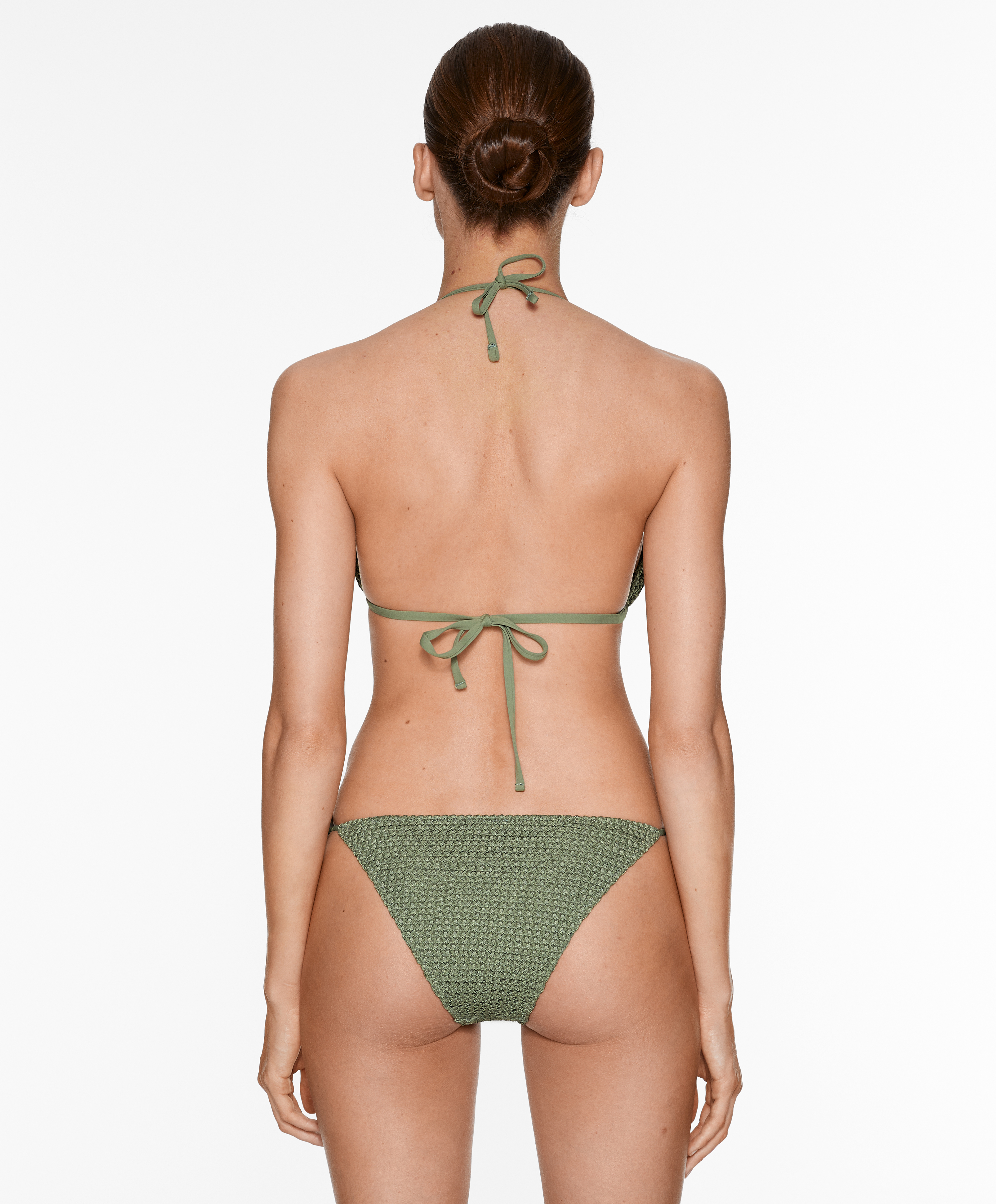 Medium-coverage crochet bikini briefs with ties