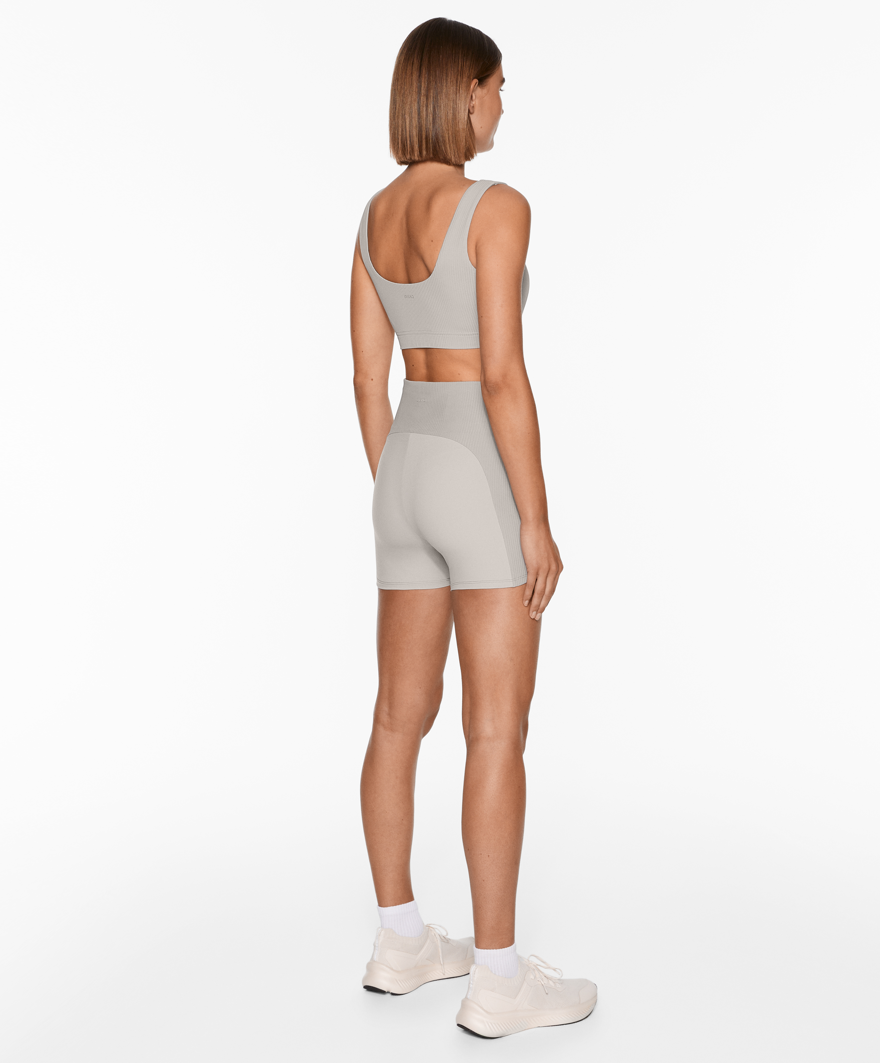 Comfortlux high-rise 10cm rib hot pants