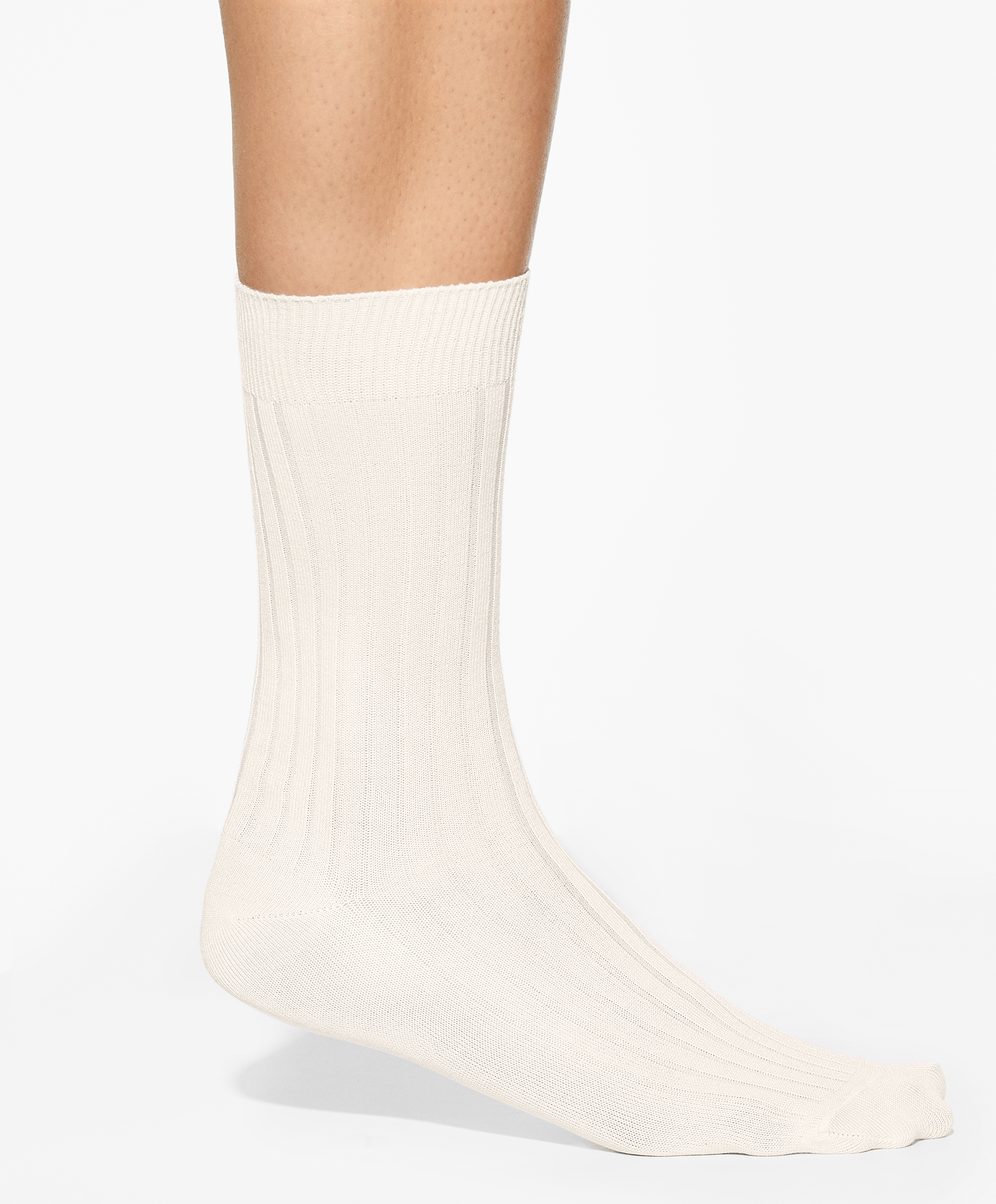 Rib silk classic socks