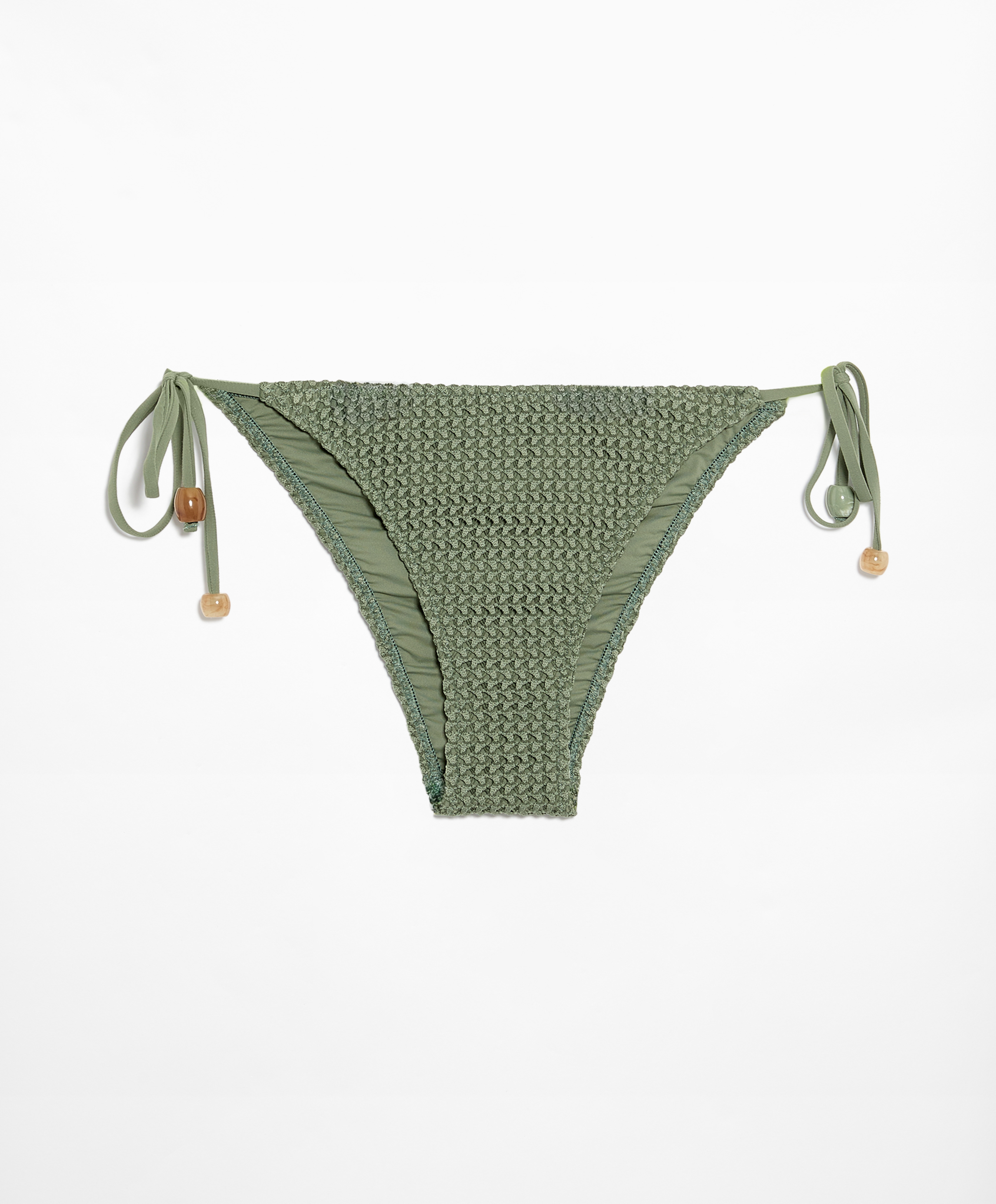 Medium-coverage crochet bikini briefs with ties