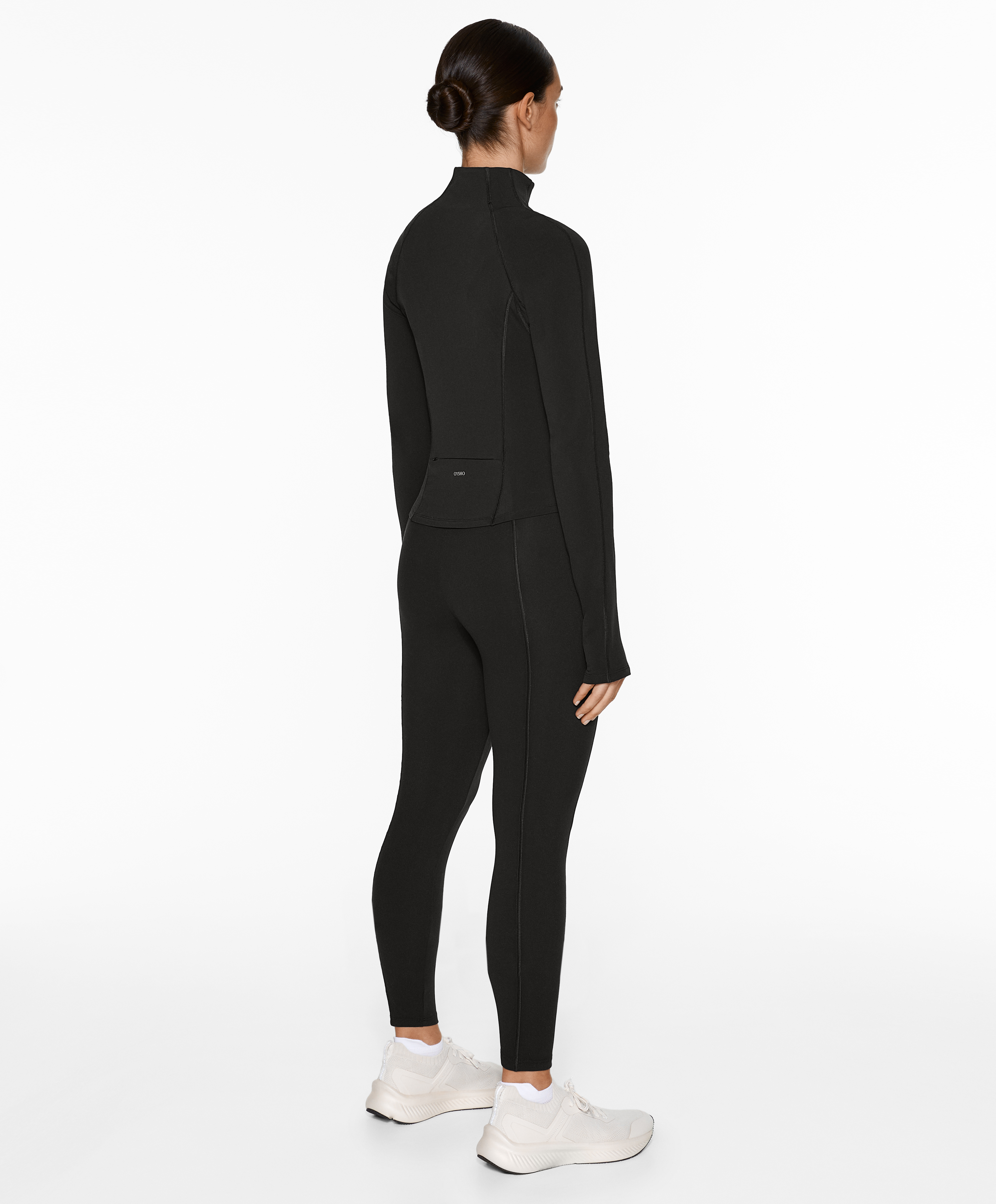 Light warmth running technical jacket with seams