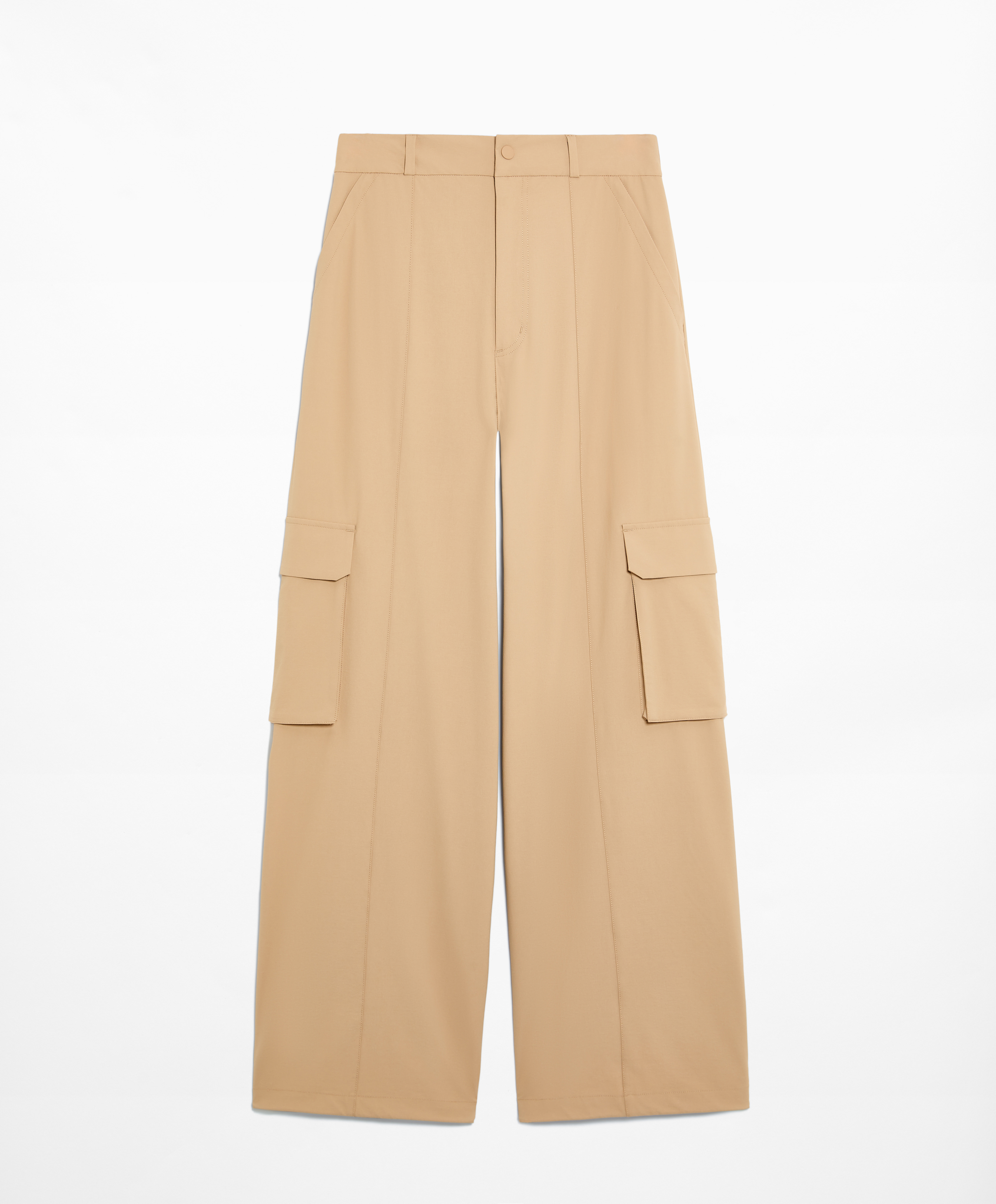 Wide-leg cargo trousers
