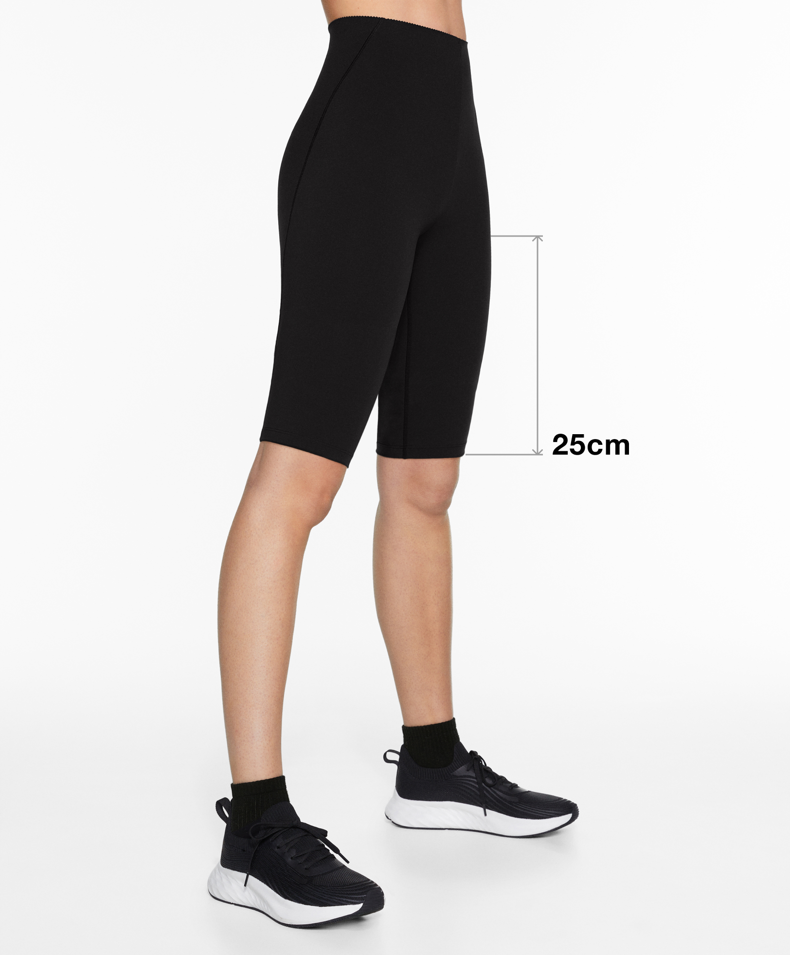 Compressive core control 25cm cycle leggings