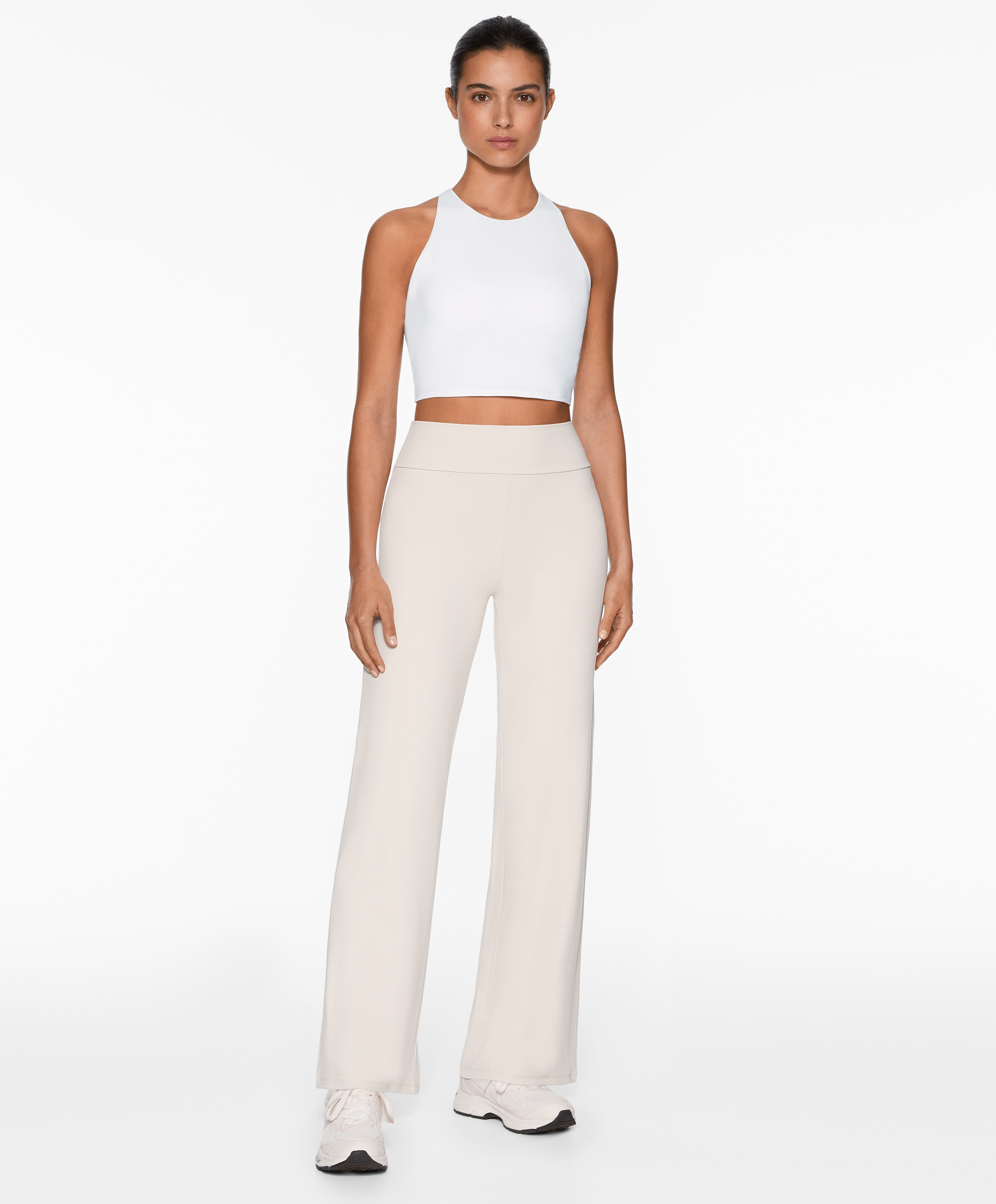High-rise comfortlux straight-leg trousers