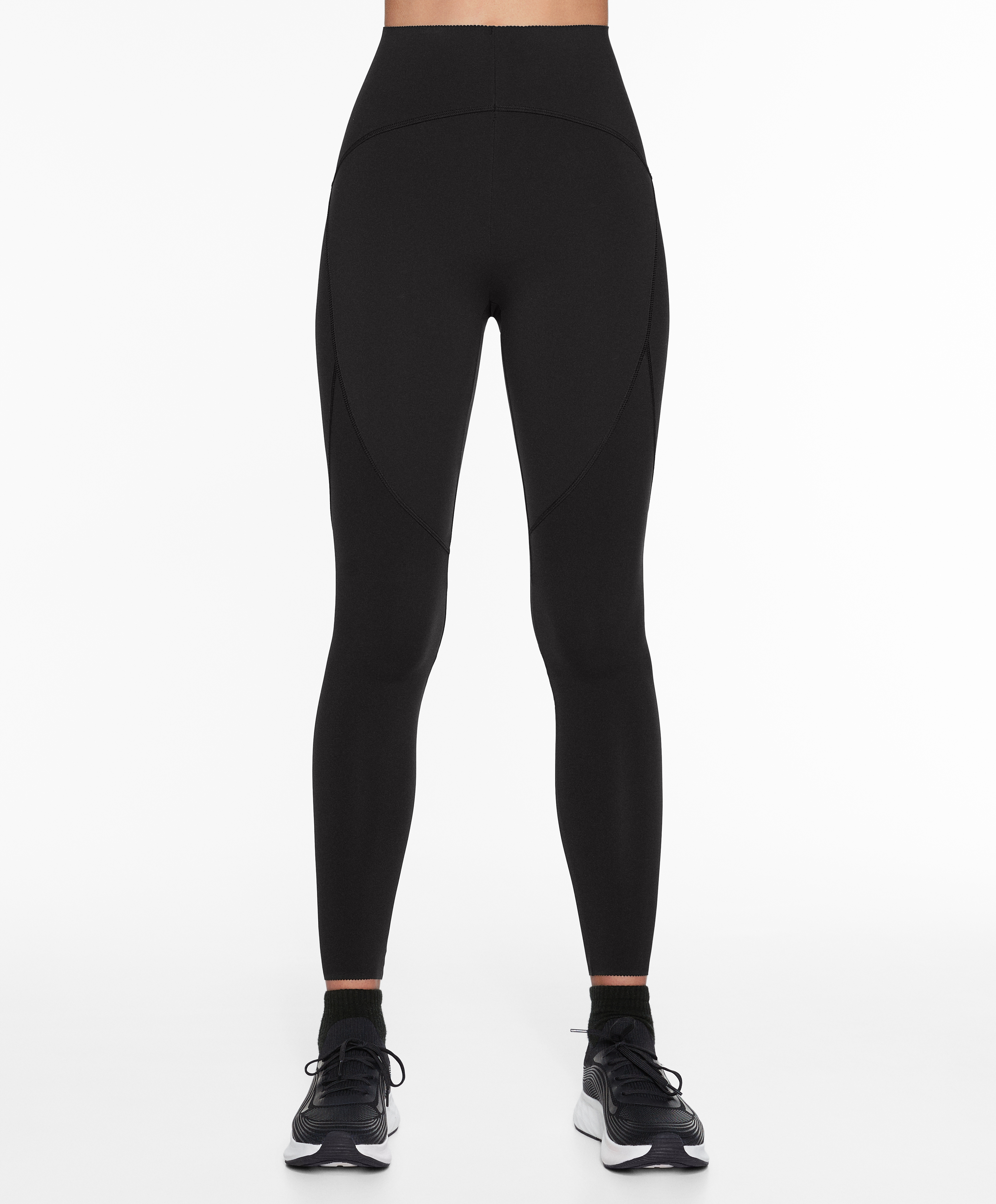 Basic compressive ankle-length leggings
