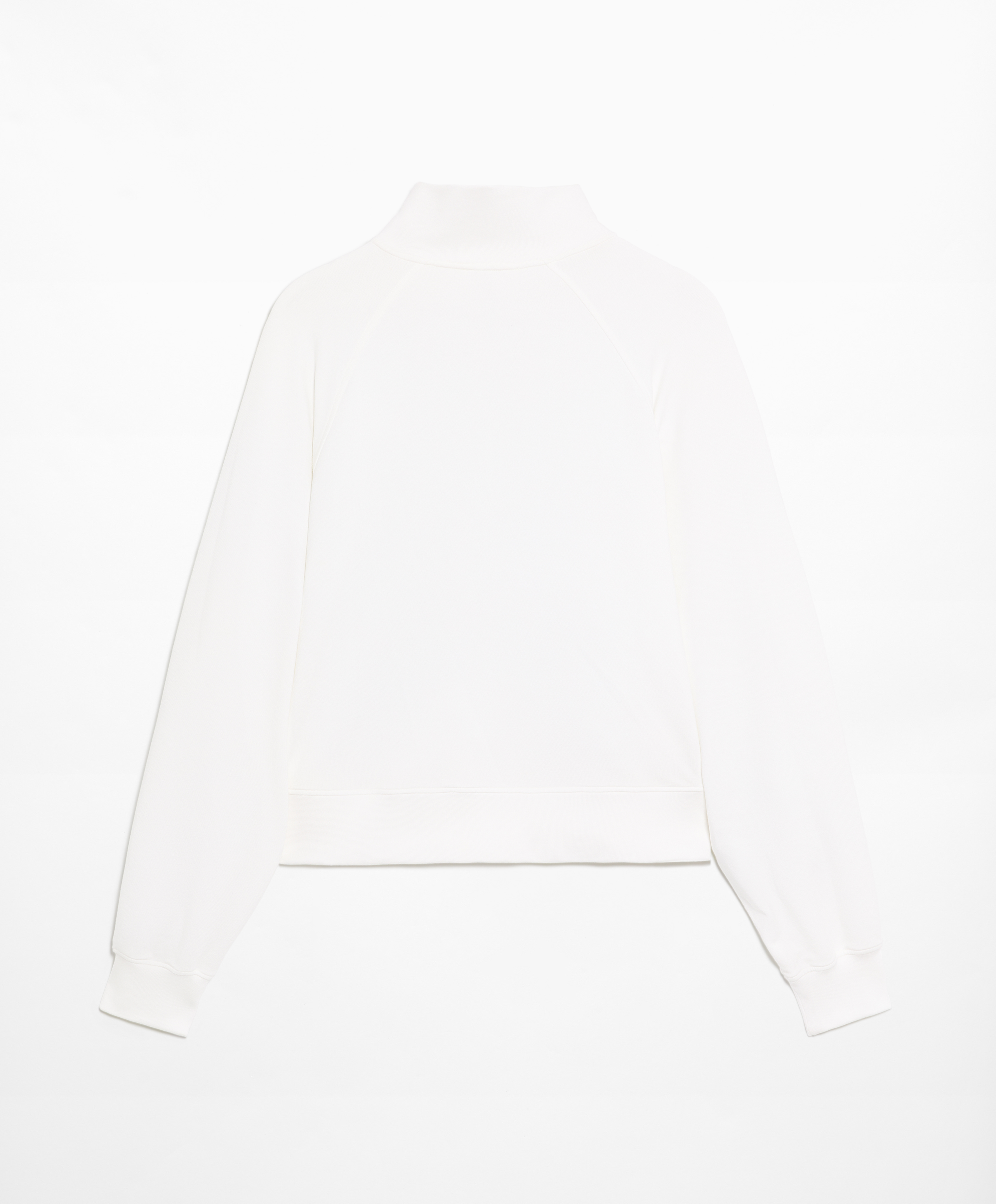 Half-zip sweatshirt with cotton and modal