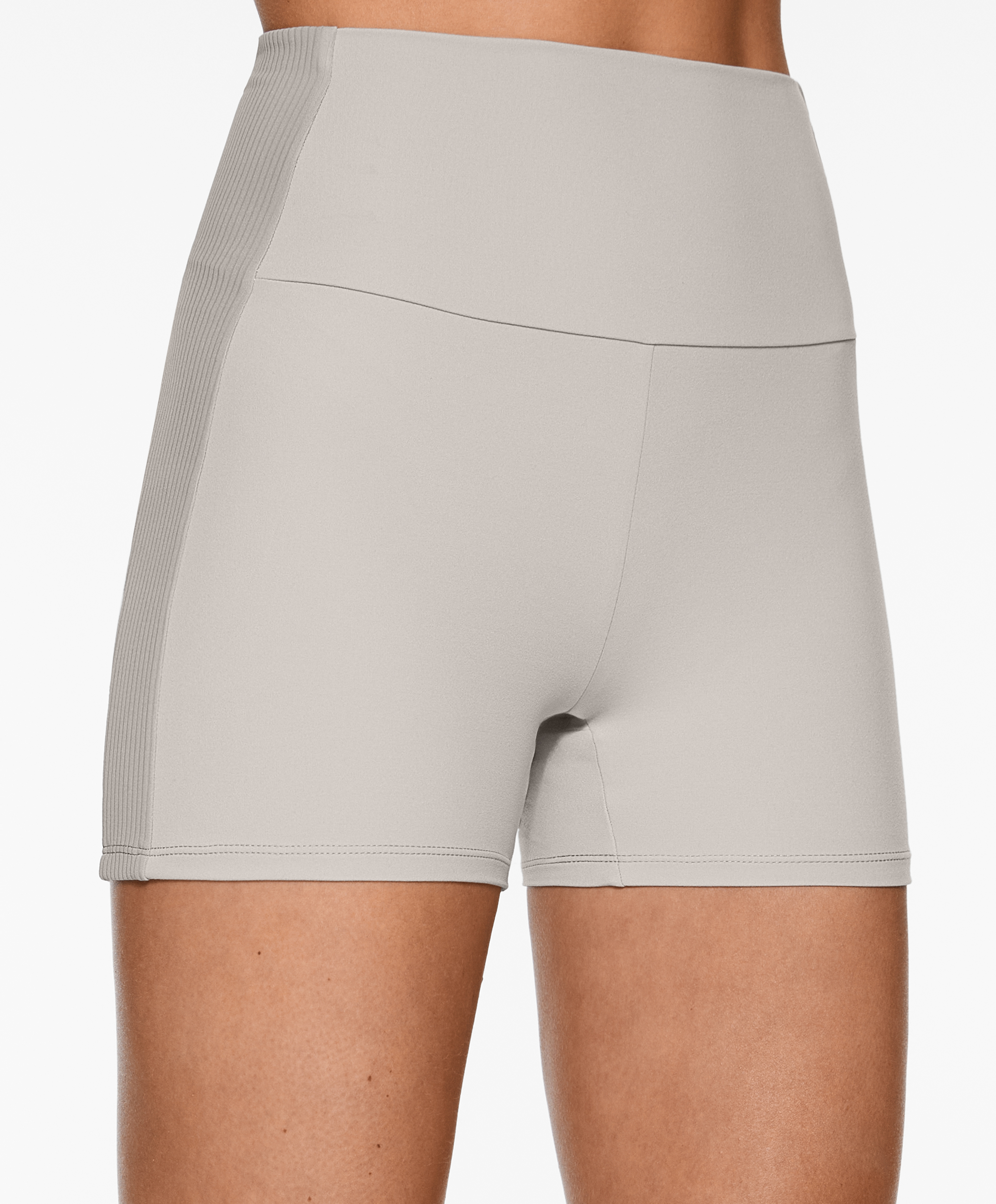 Comfortlux high-rise 10cm rib hot pants