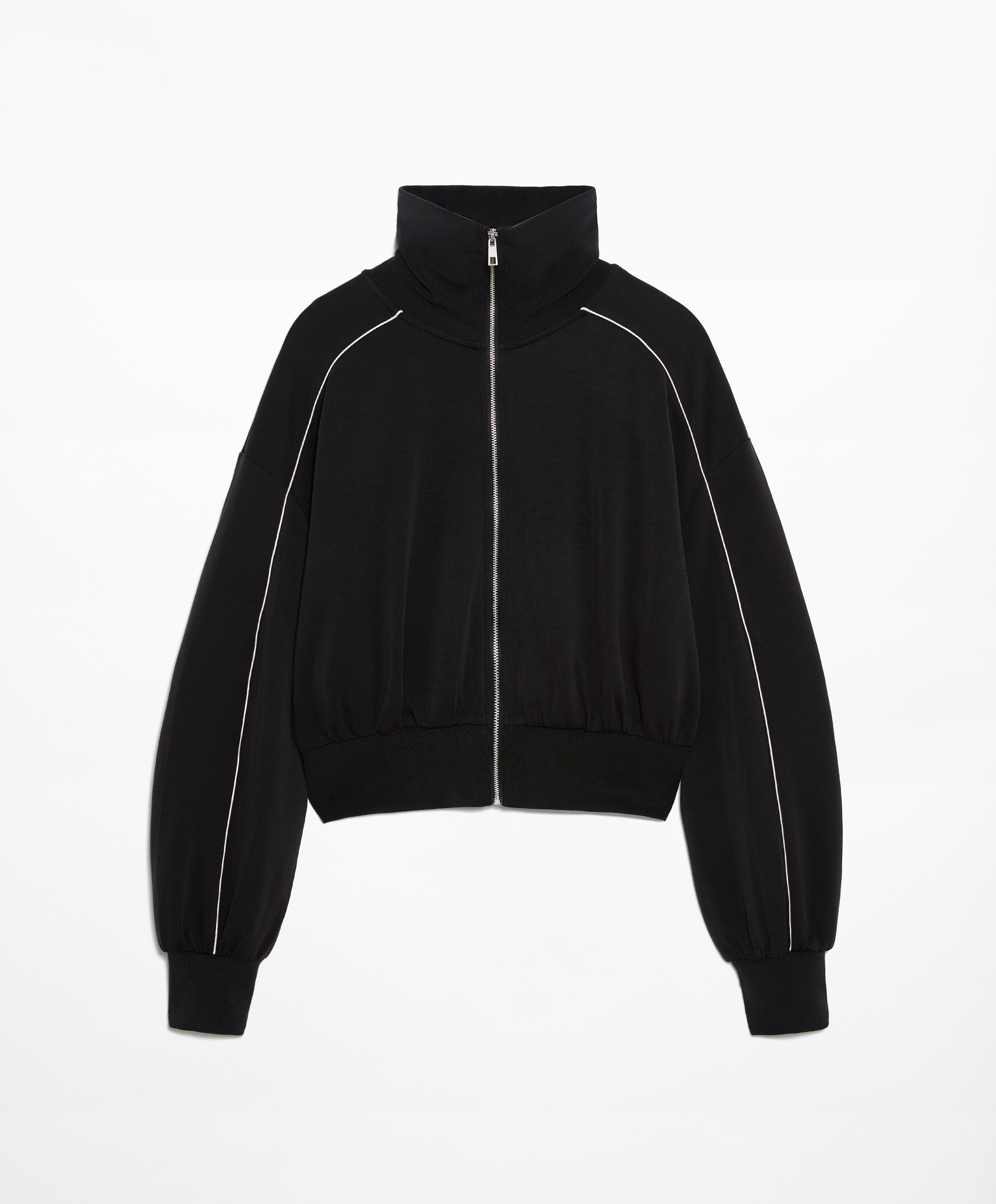 Jacket with modal and piping