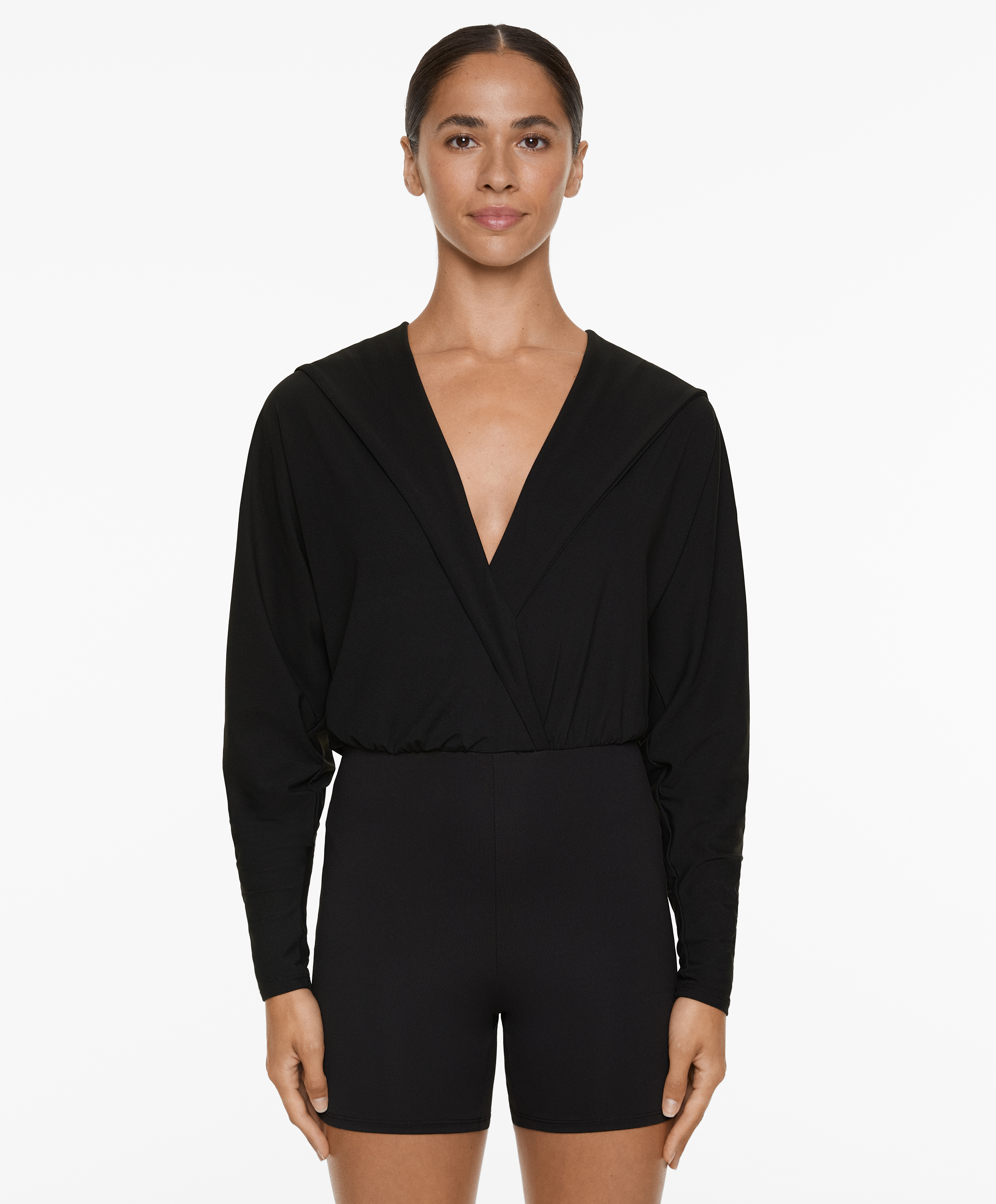 Comfortlux hooded short jumpsuit