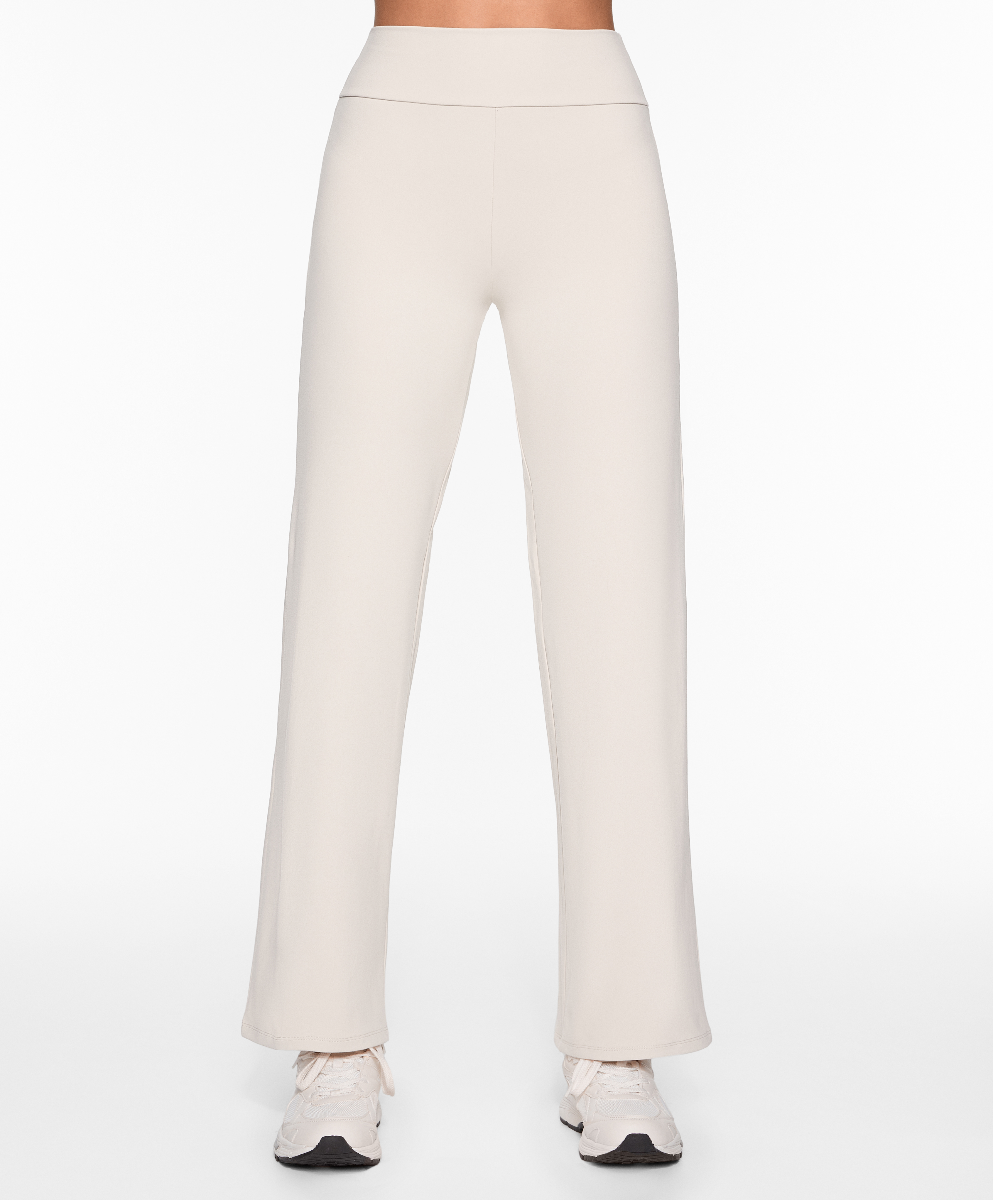 High-rise comfortlux straight-leg trousers