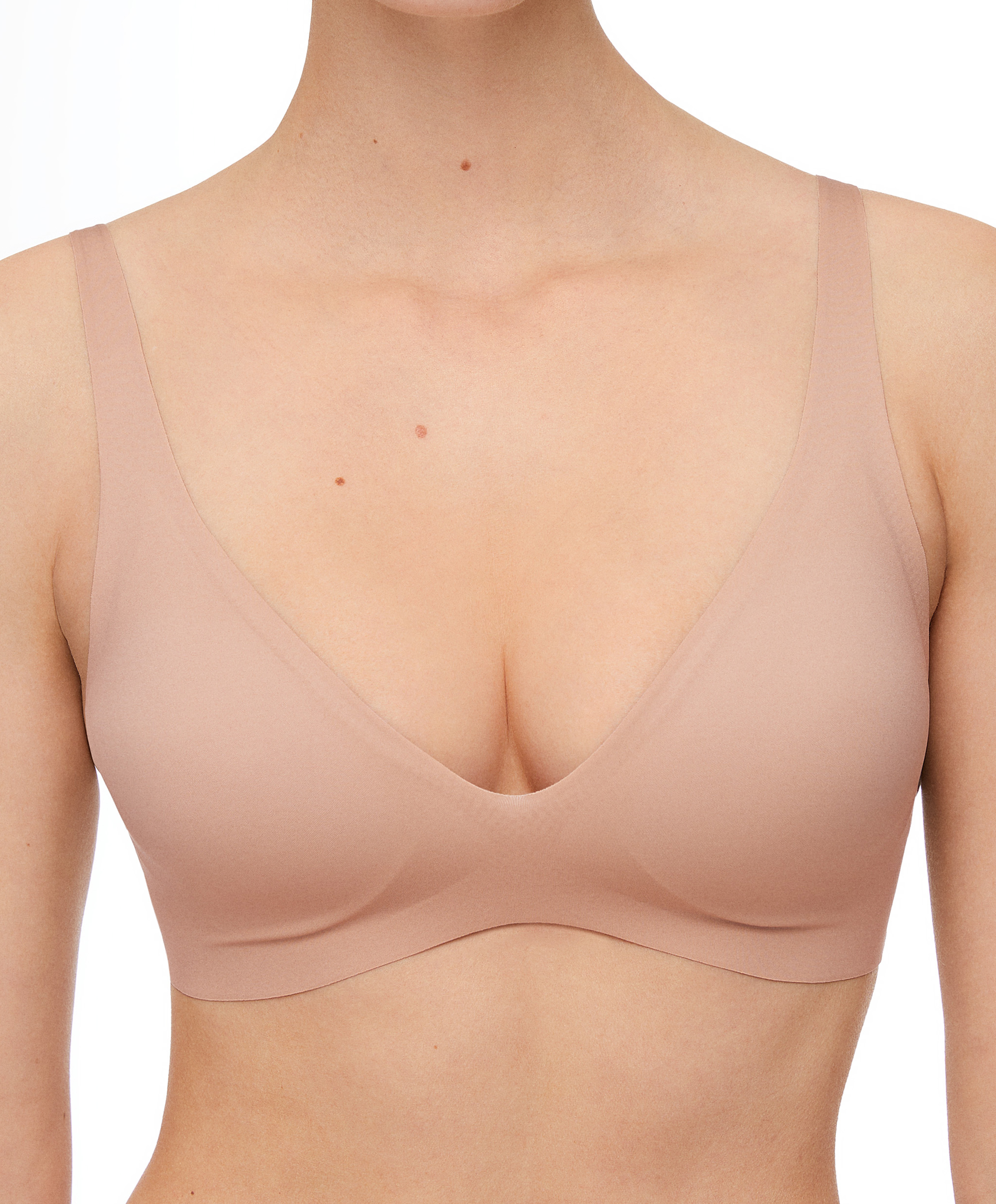 Invisible laser-cut halter bra