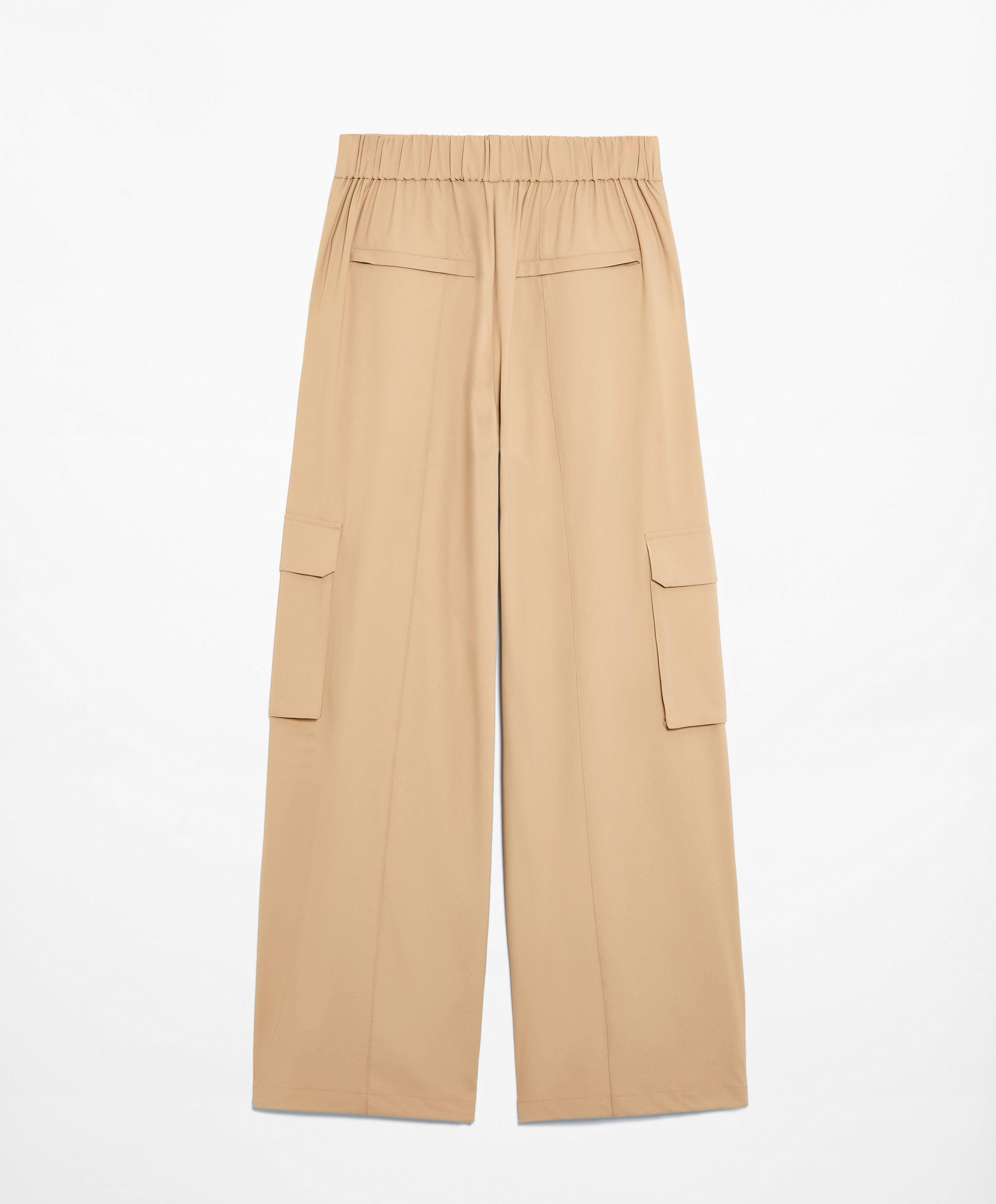Wide-leg cargo trousers