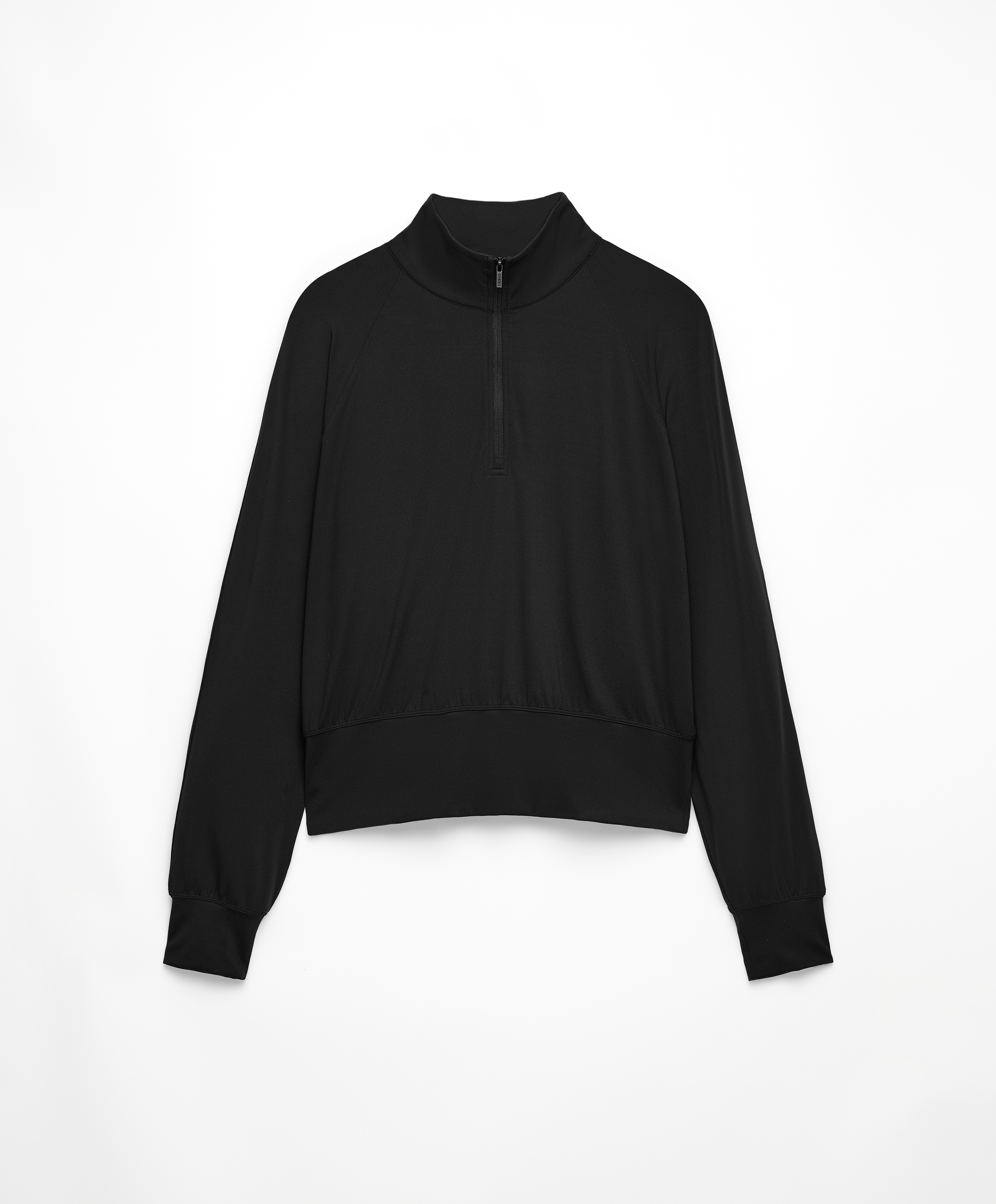 Sweatshirt with half-length zip