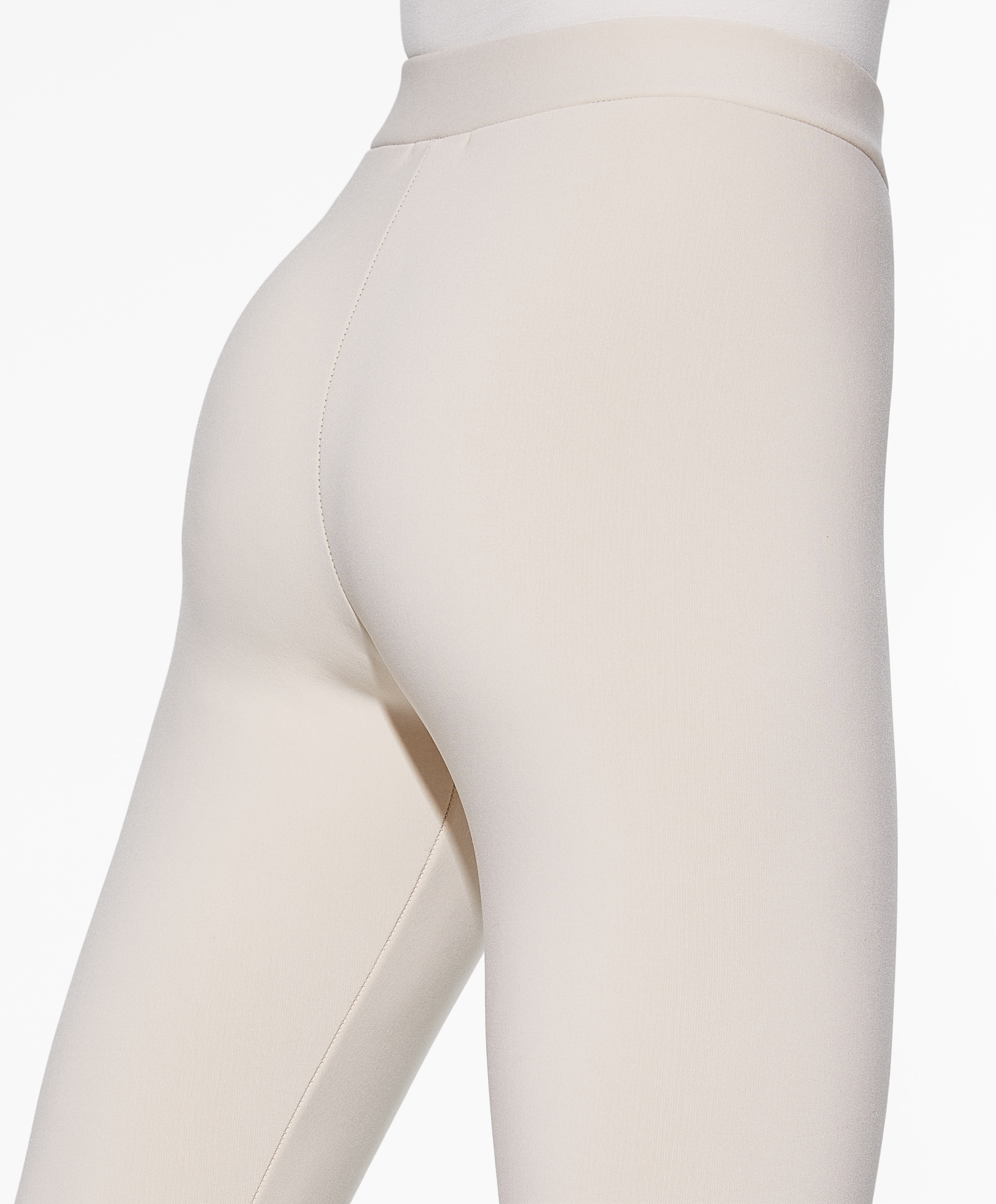 Super-extra-warm seamless 65cm ankle-length leggings