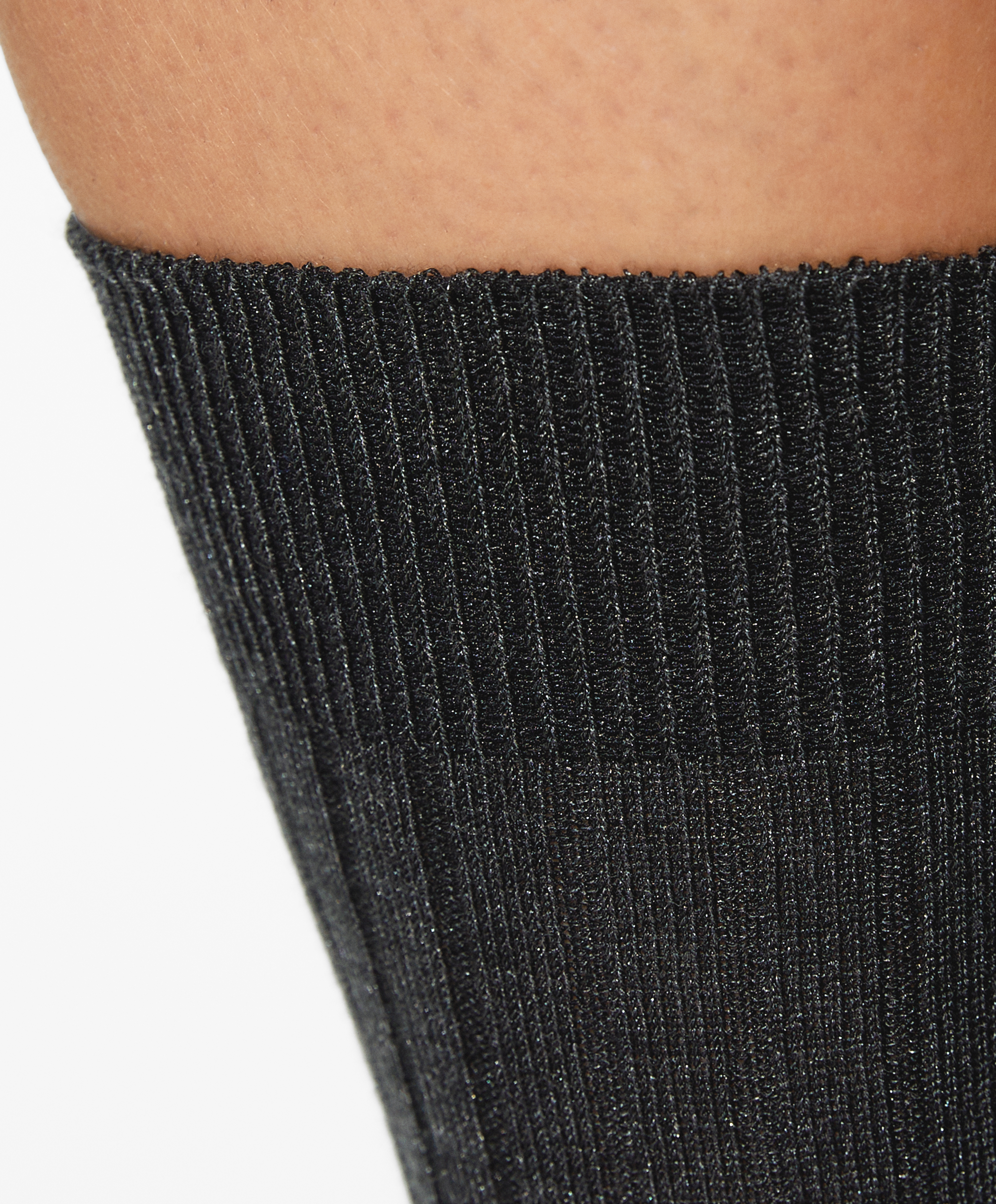 Rib silk classic socks