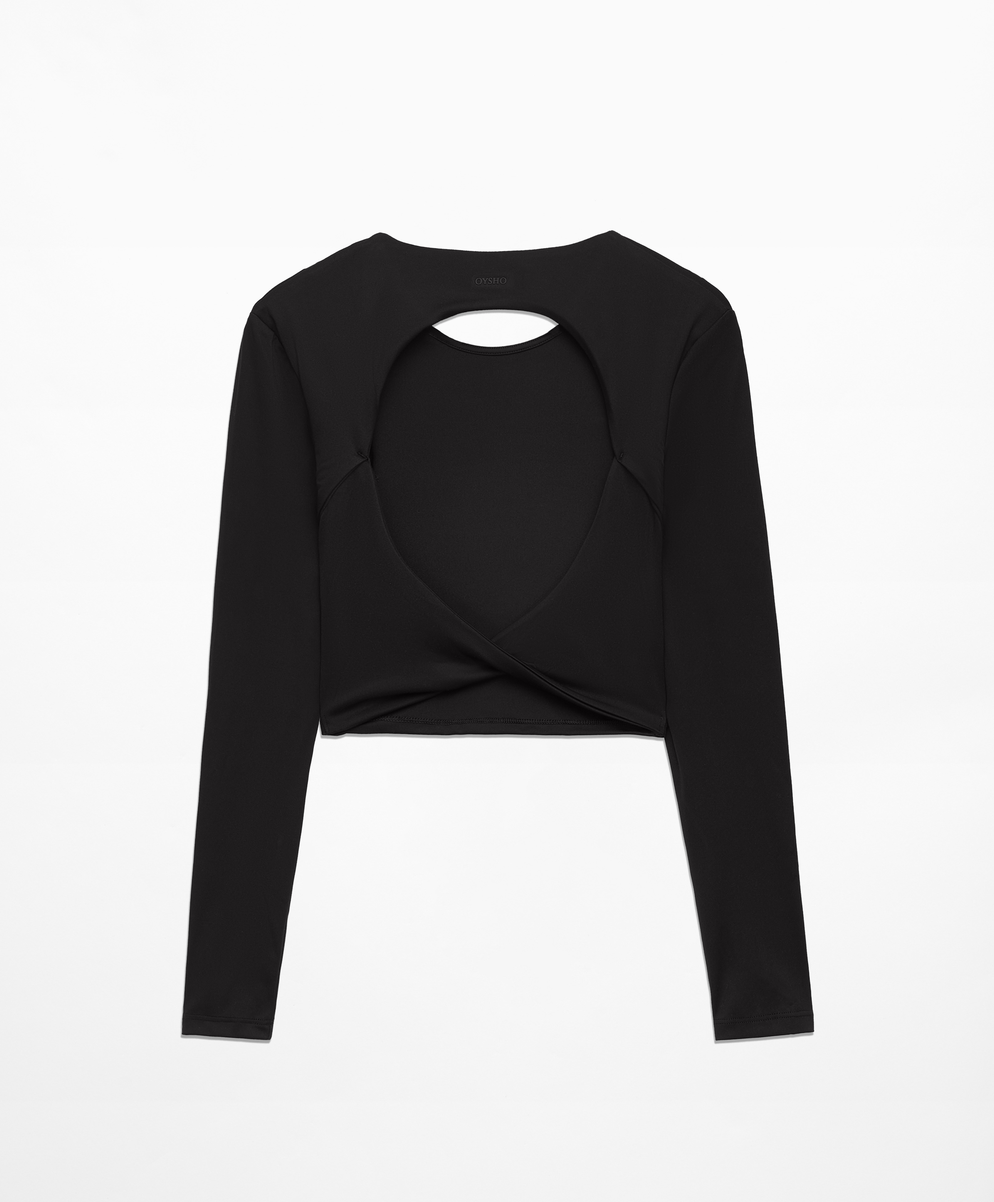 Comfortlux long-sleeved T-shirt with open back