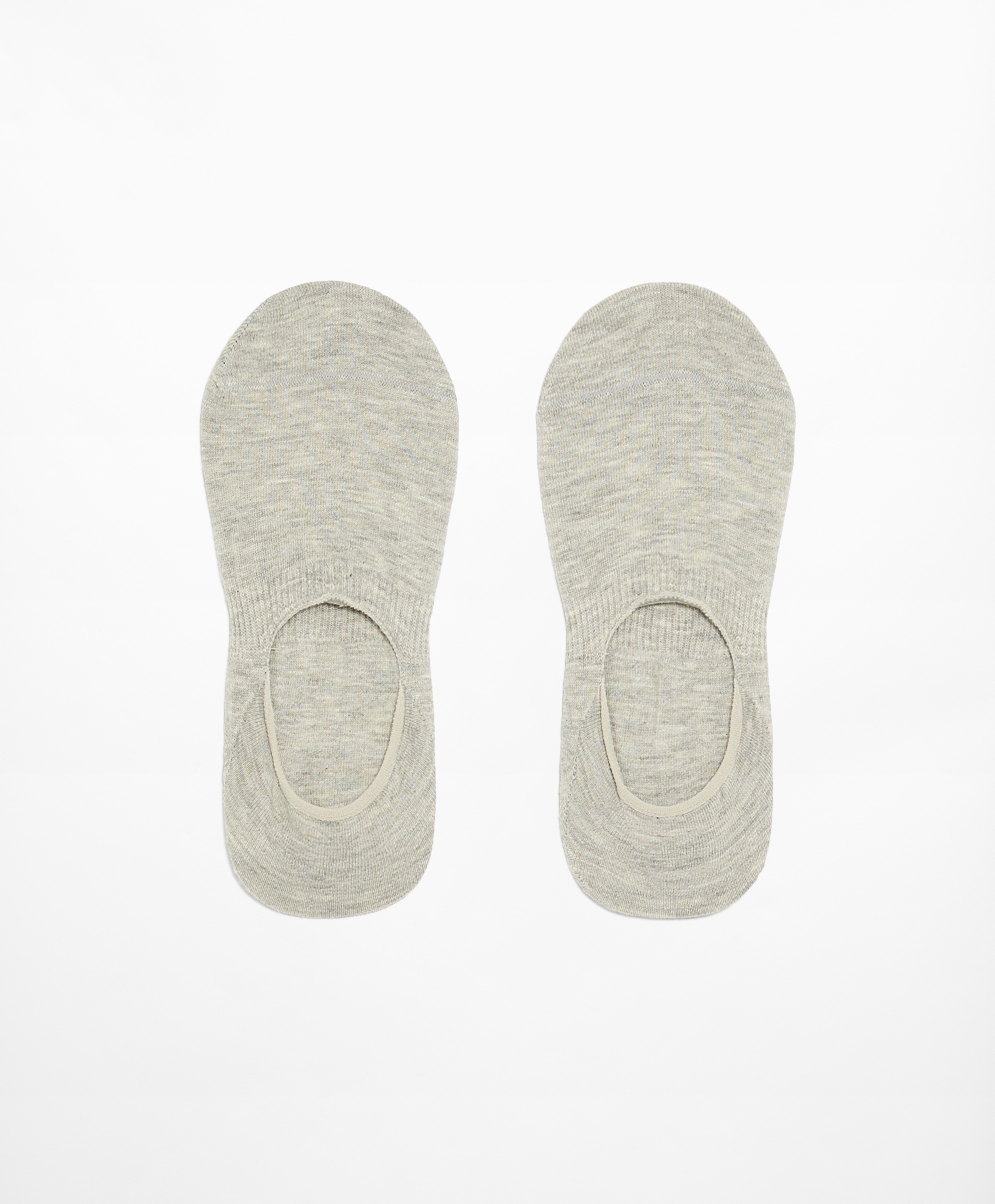 2 pairs of high-cut cotton blend invisible socks