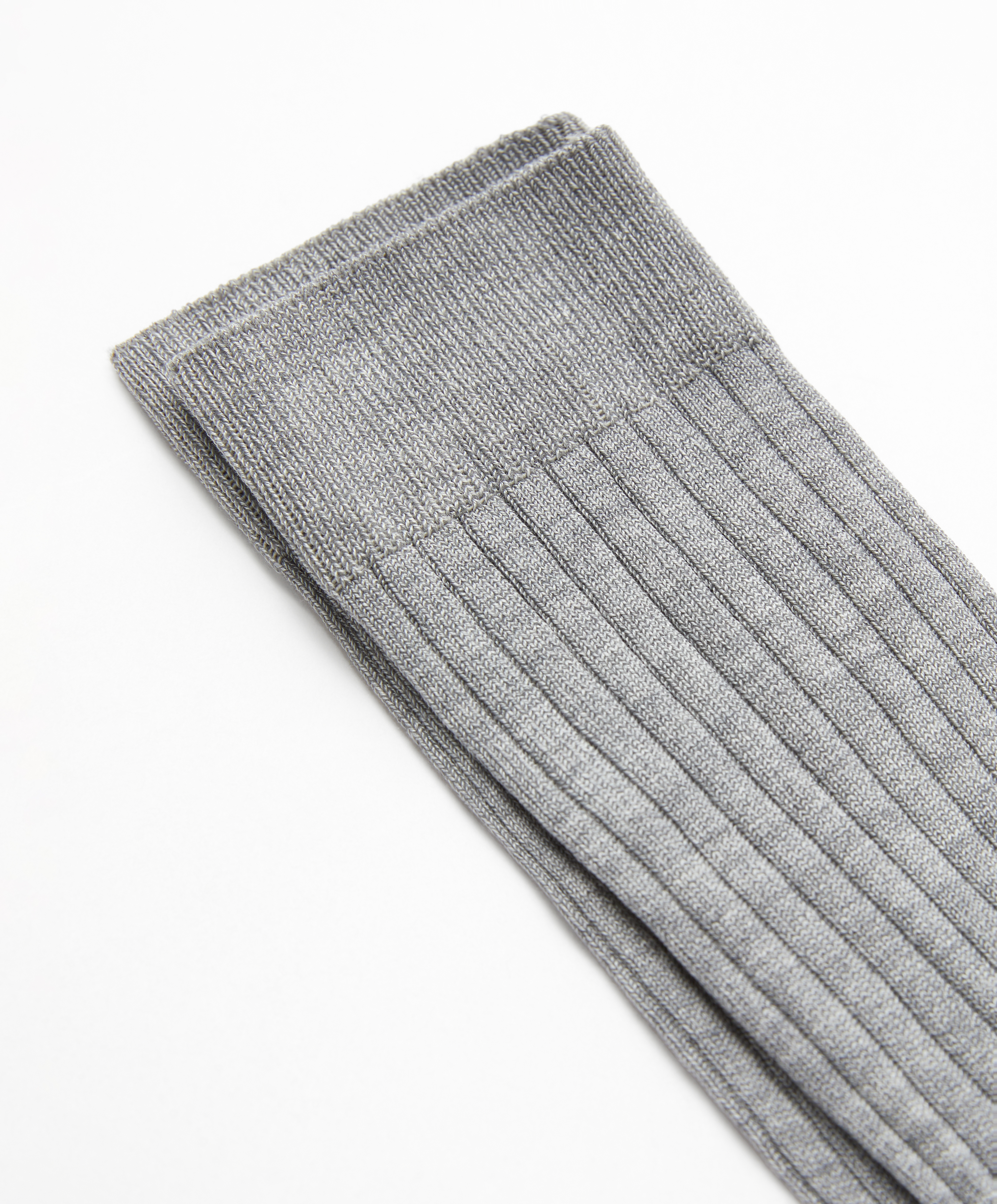 Rib silk classic socks