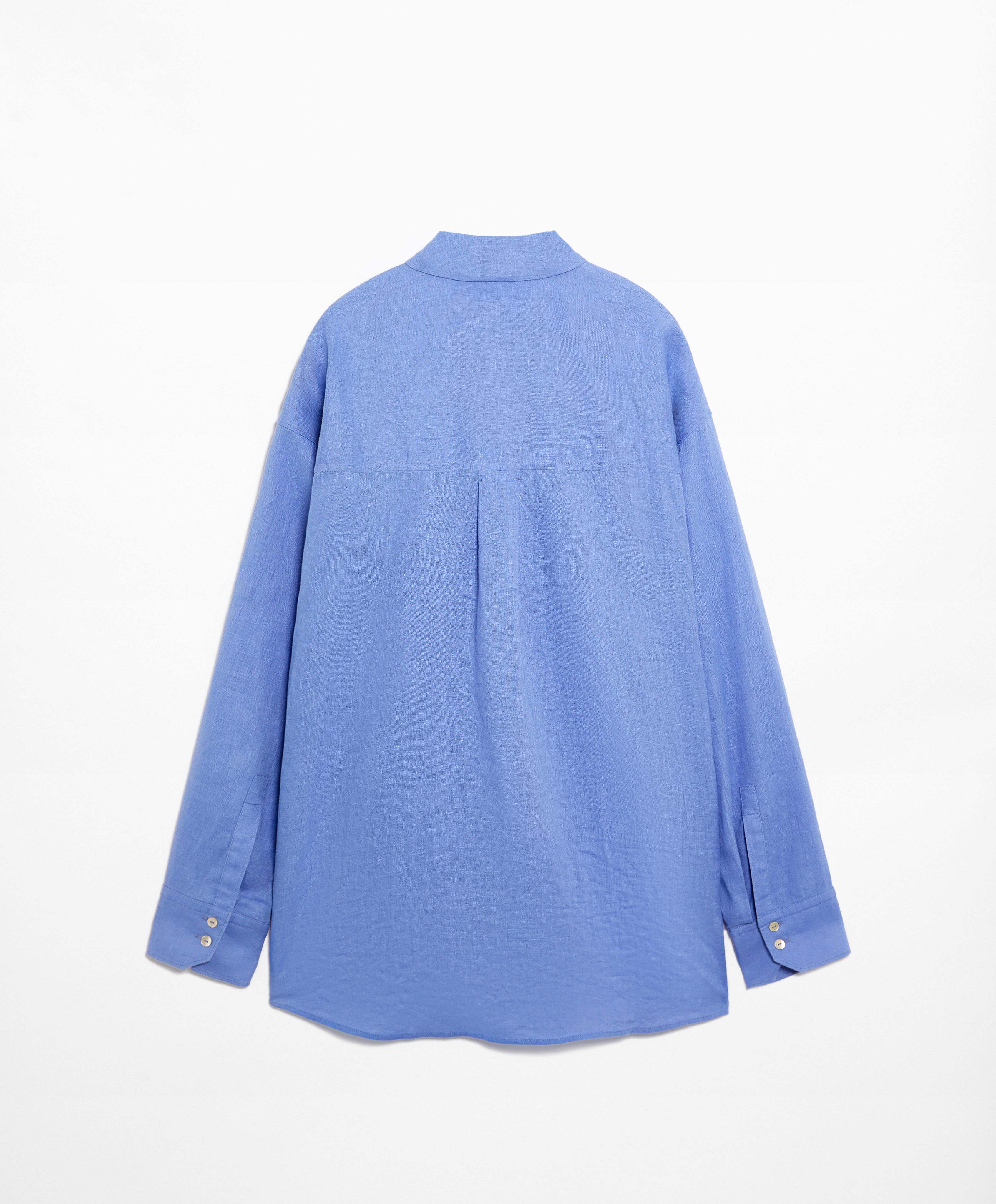 100% linen long-sleeved shirt