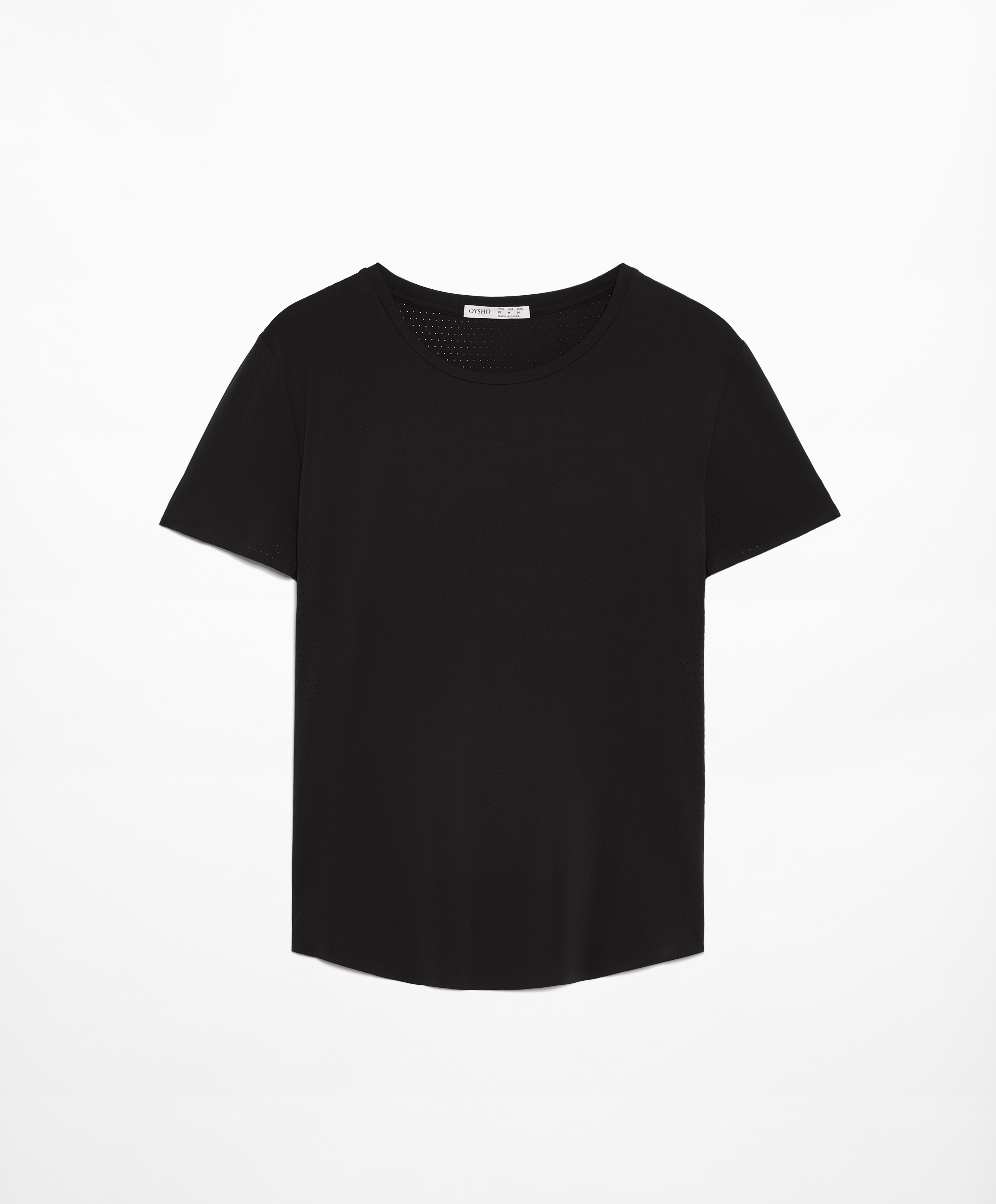 Fitted short-sleeved technical T-shirt