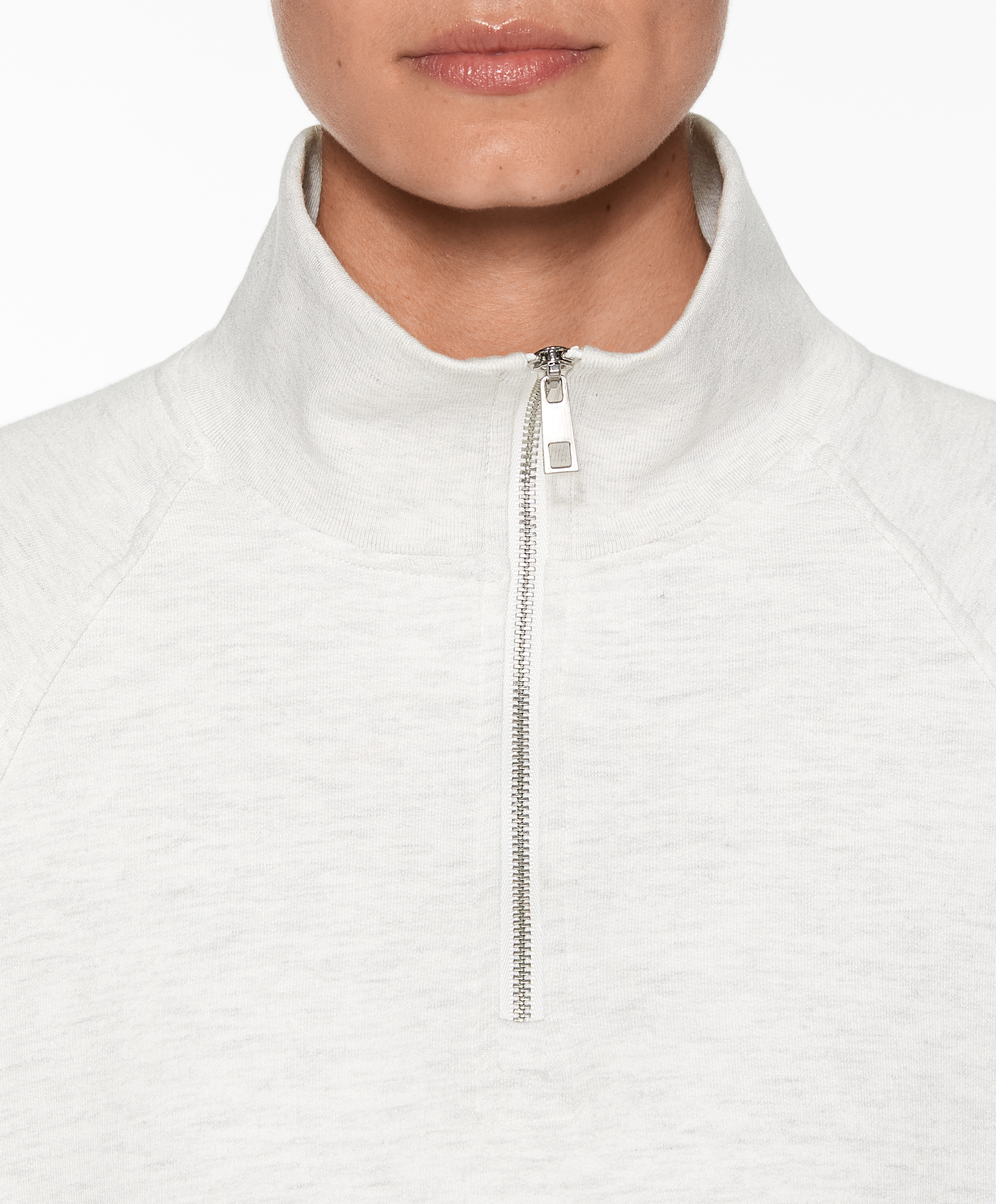 Half-zip sweatshirt with cotton and modal