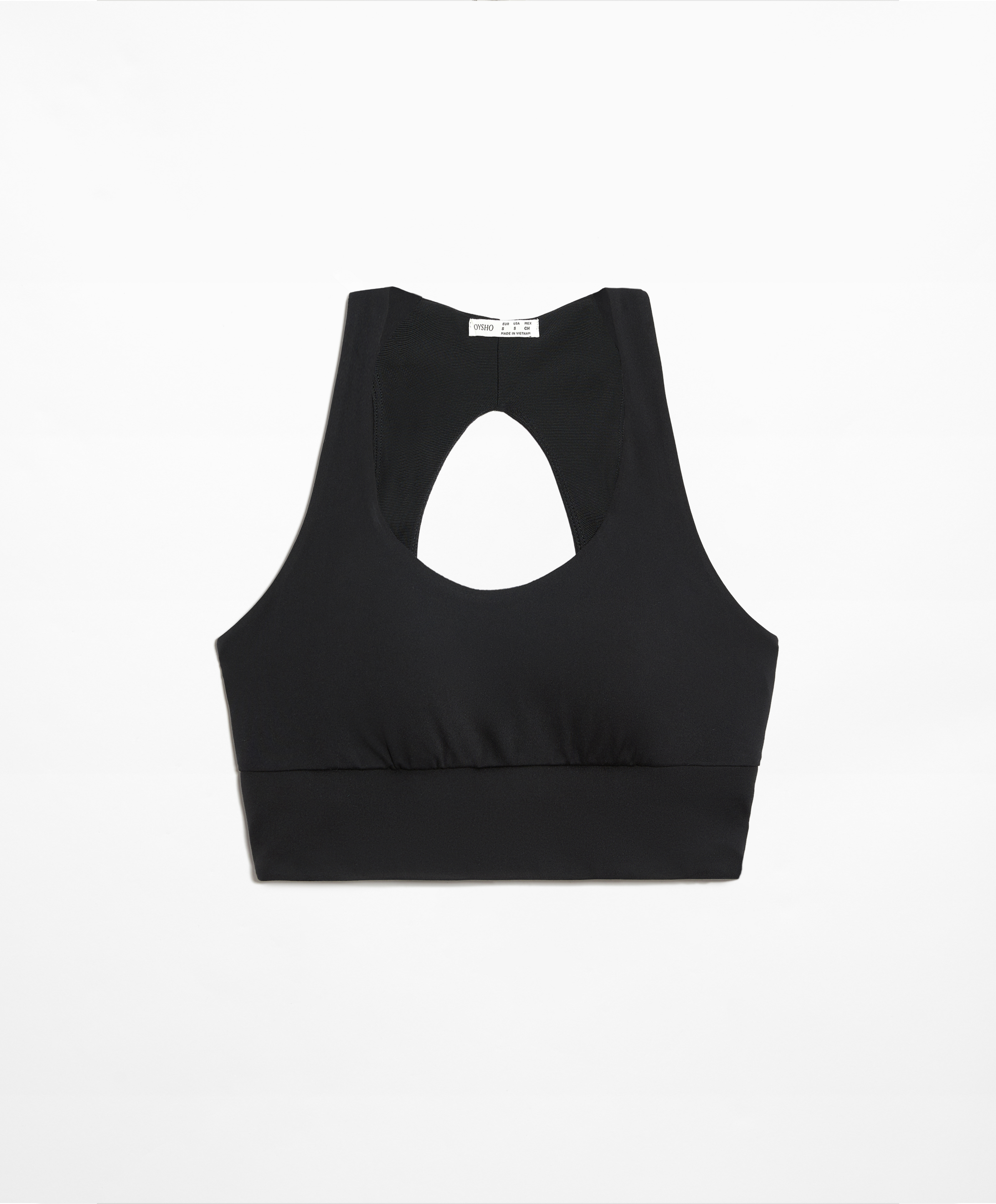 Medium-support comfortlux open-back sports bra with cups