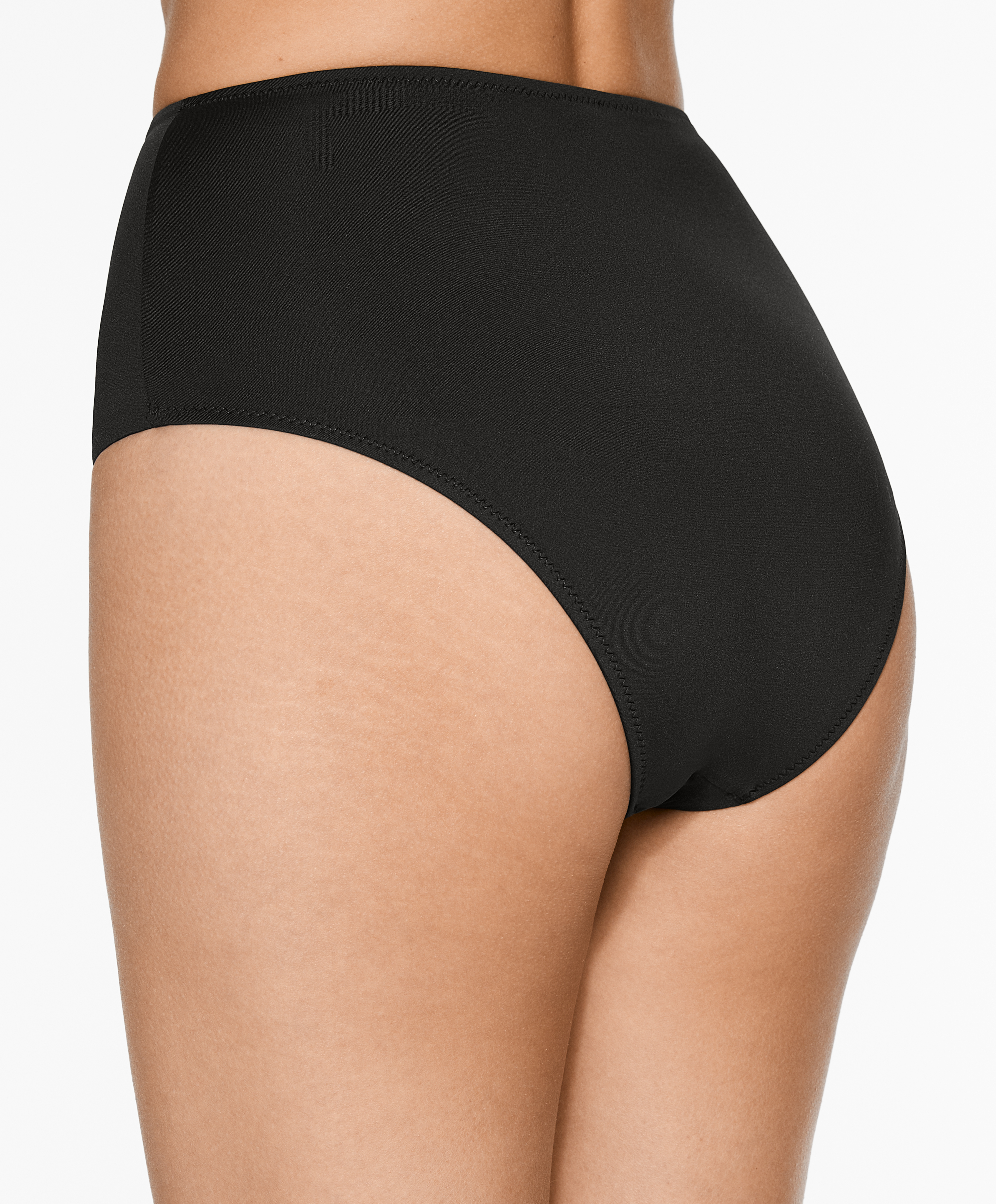 High-coverage bikini briefs
