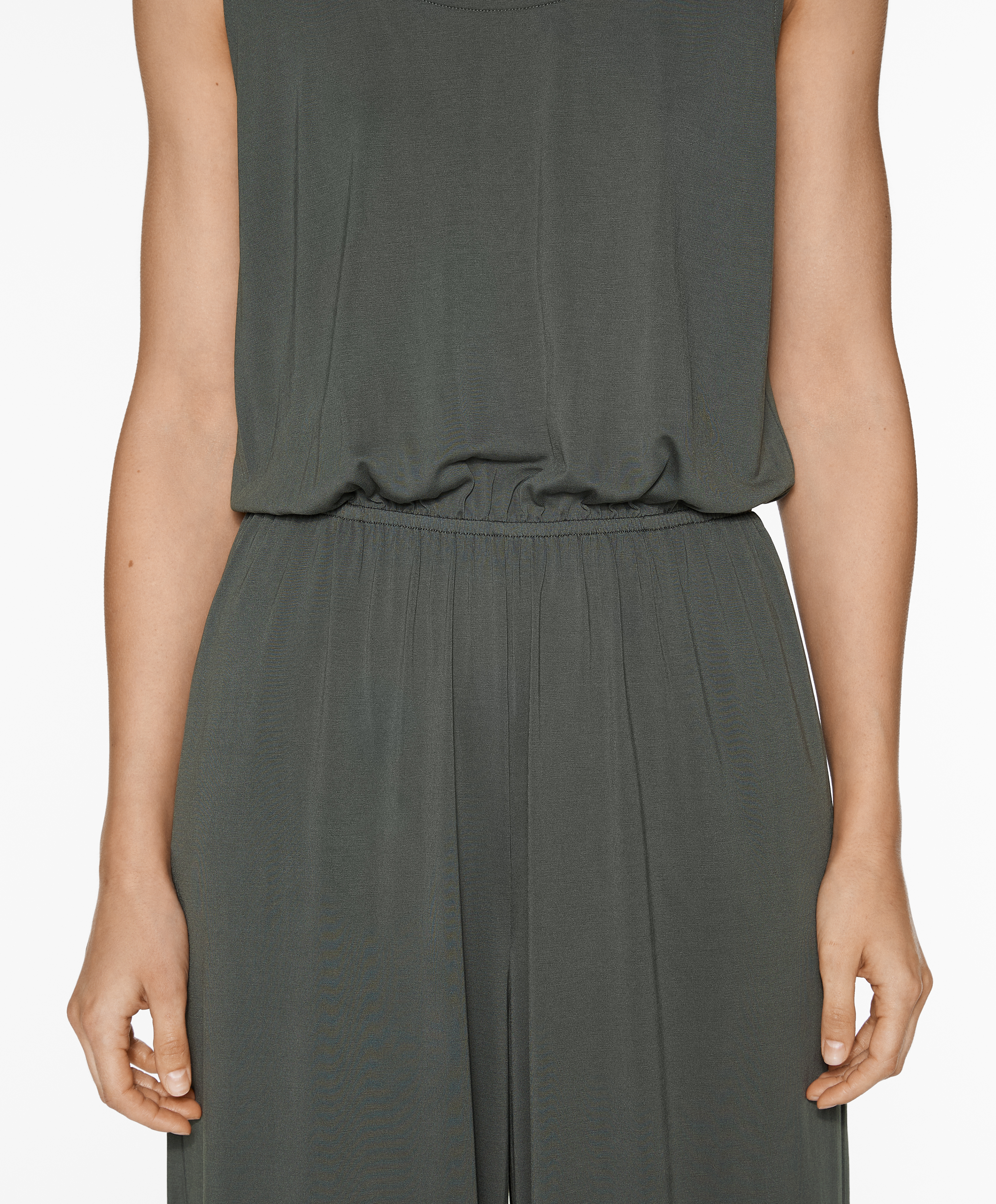 Modal blend midi jumpsuit