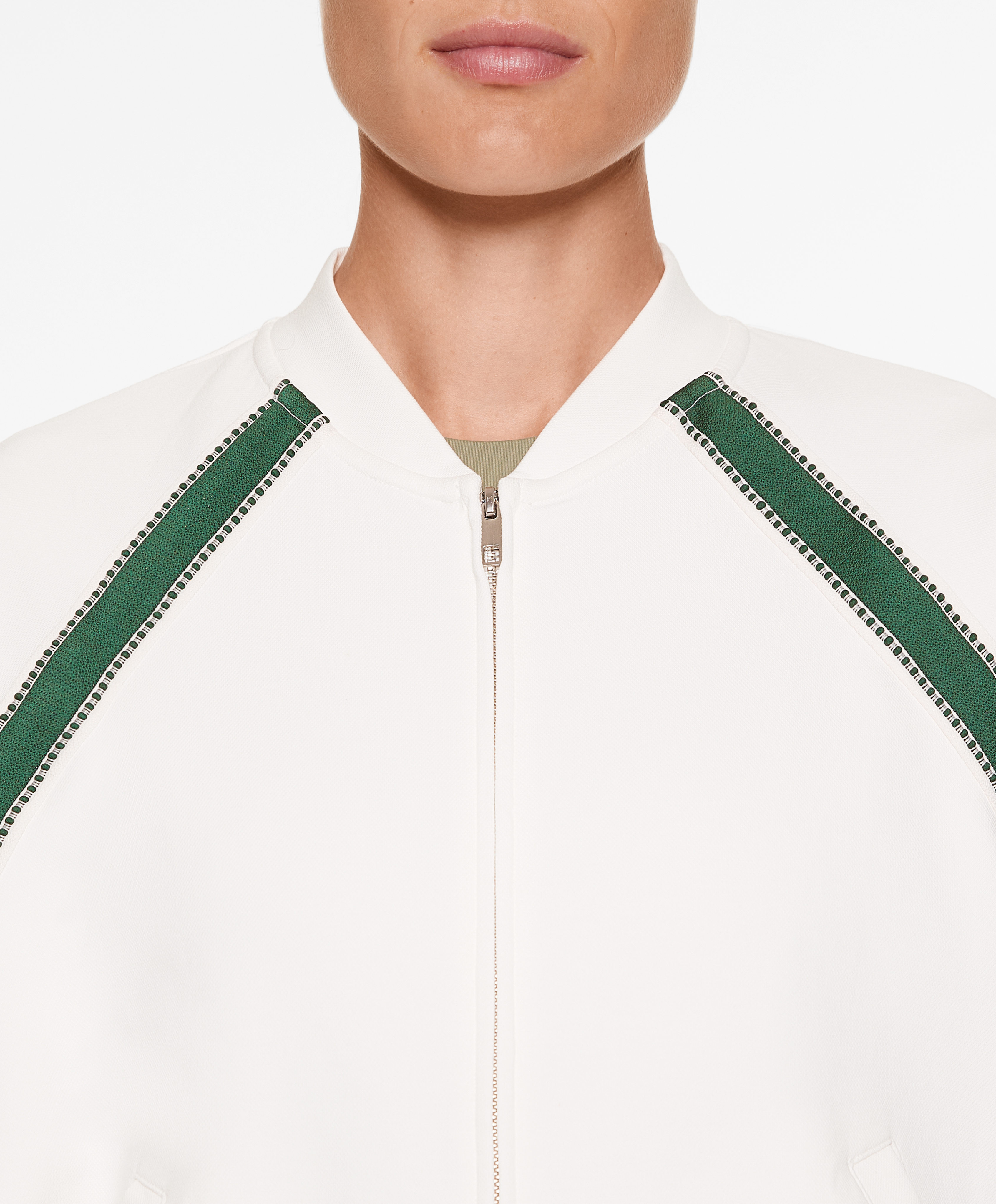 Cotton blend piqué jacket