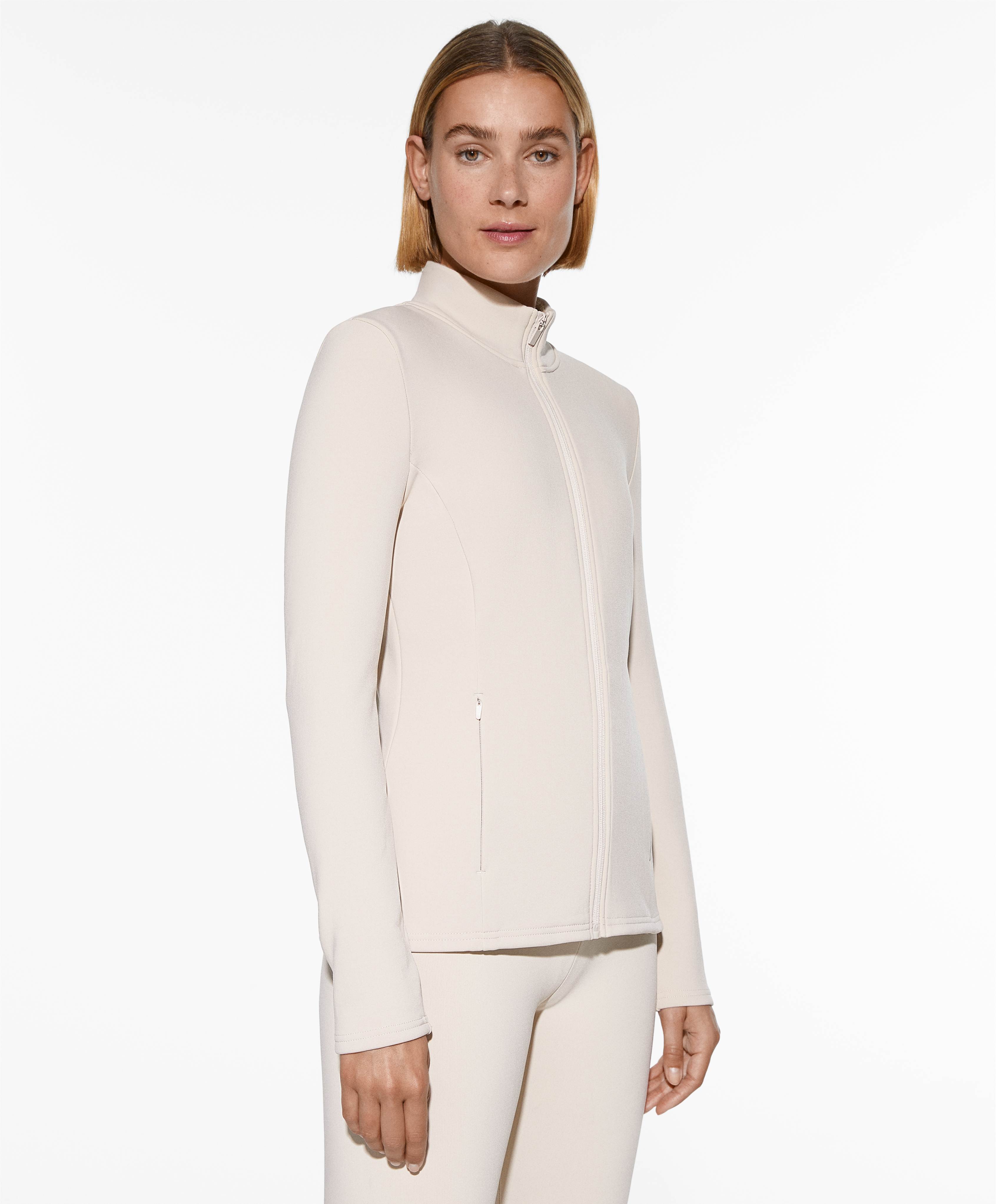 Super-extra-warm seamless technical jacket