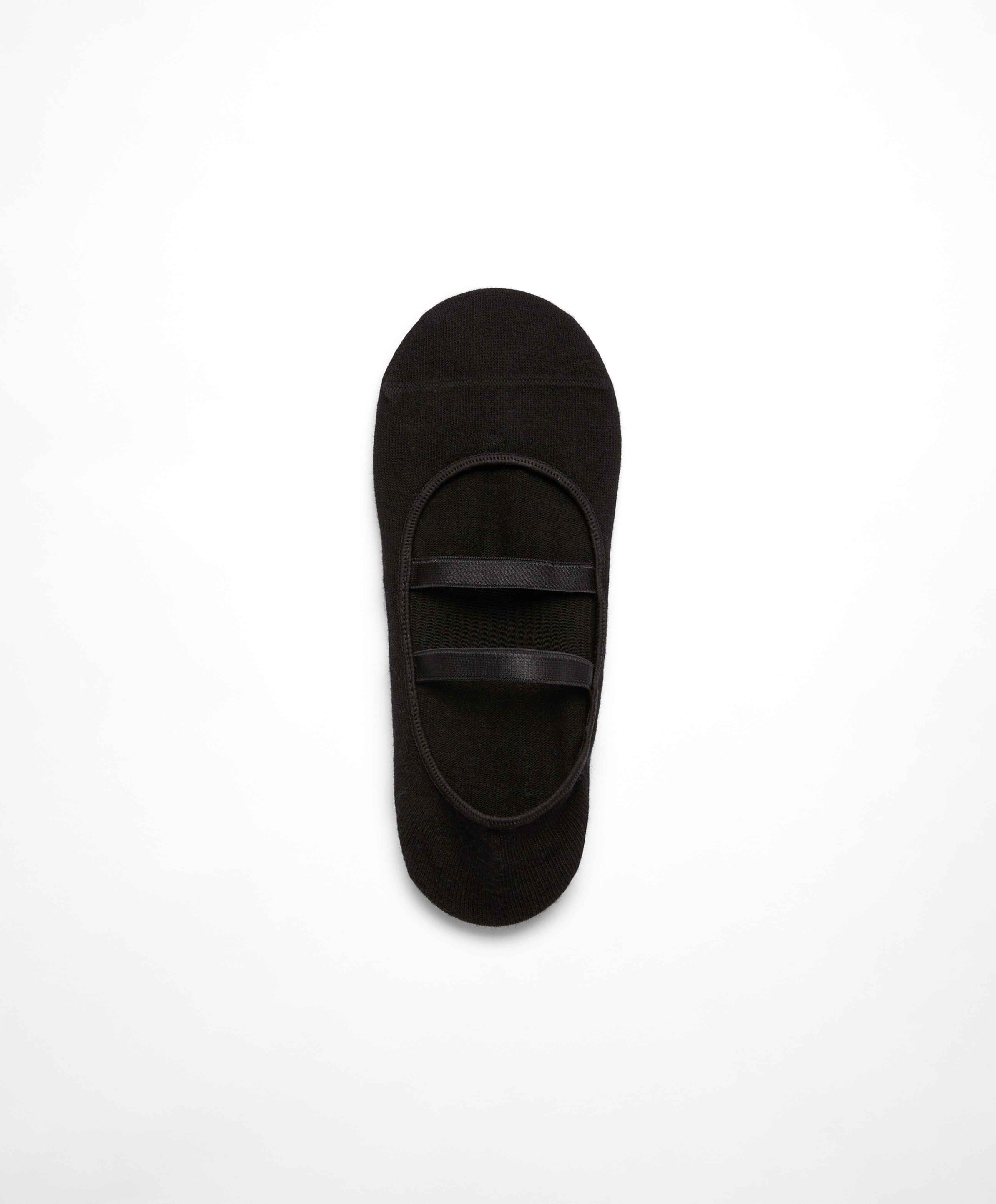 Cotton blend yoga and Pilates socks with parallel straps