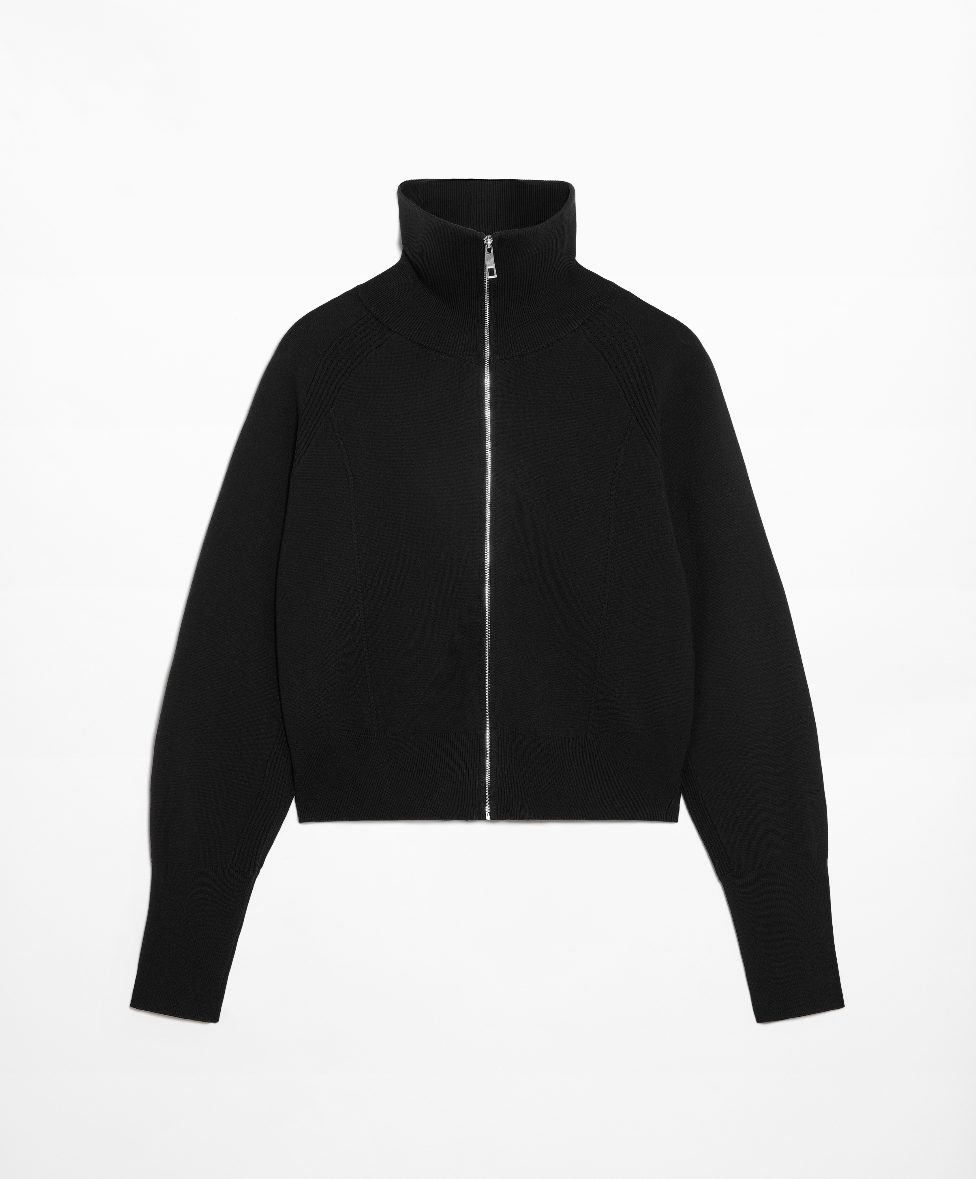 Milano knit zip-through jacket