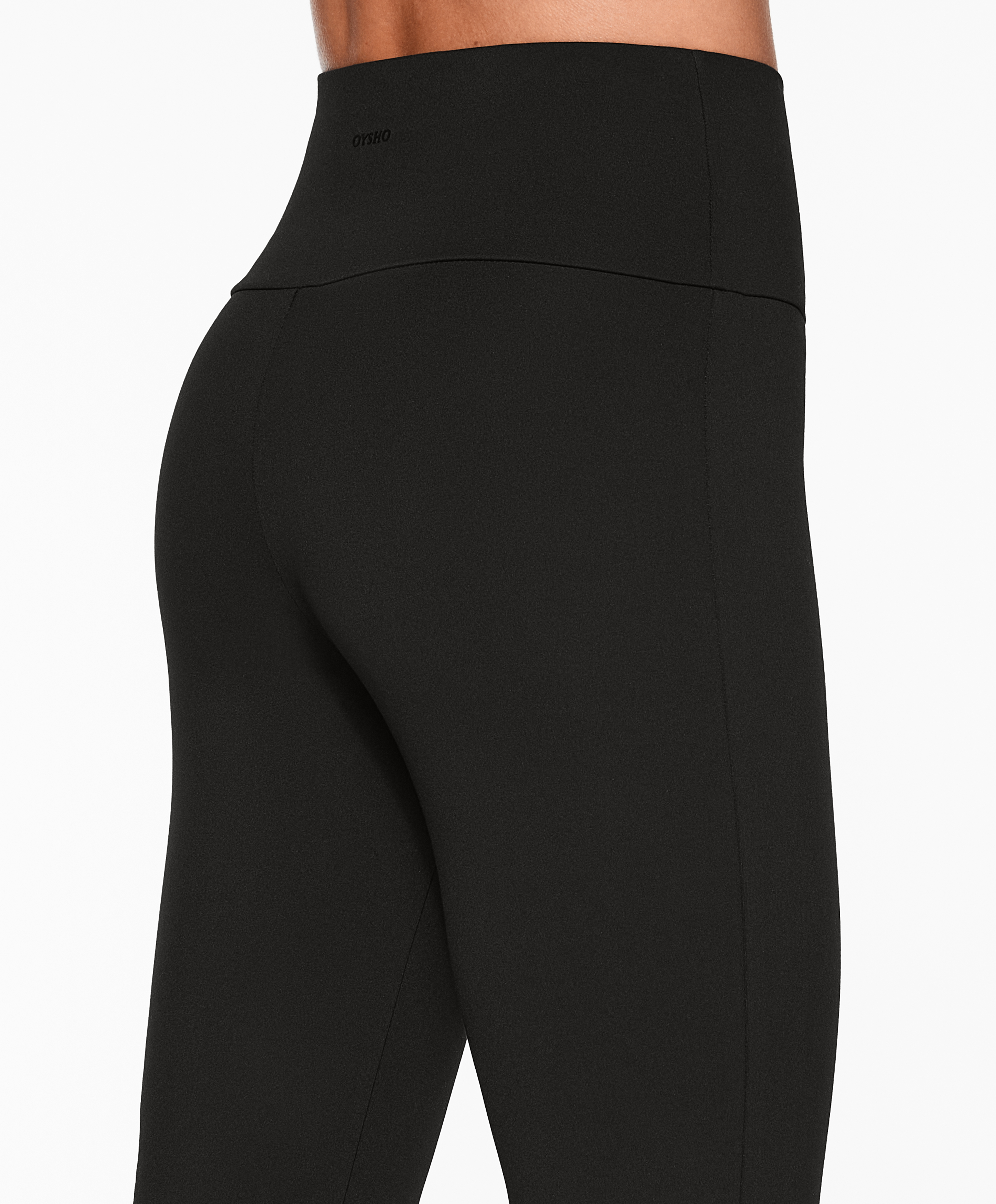 Comfortlux slit flare trousers