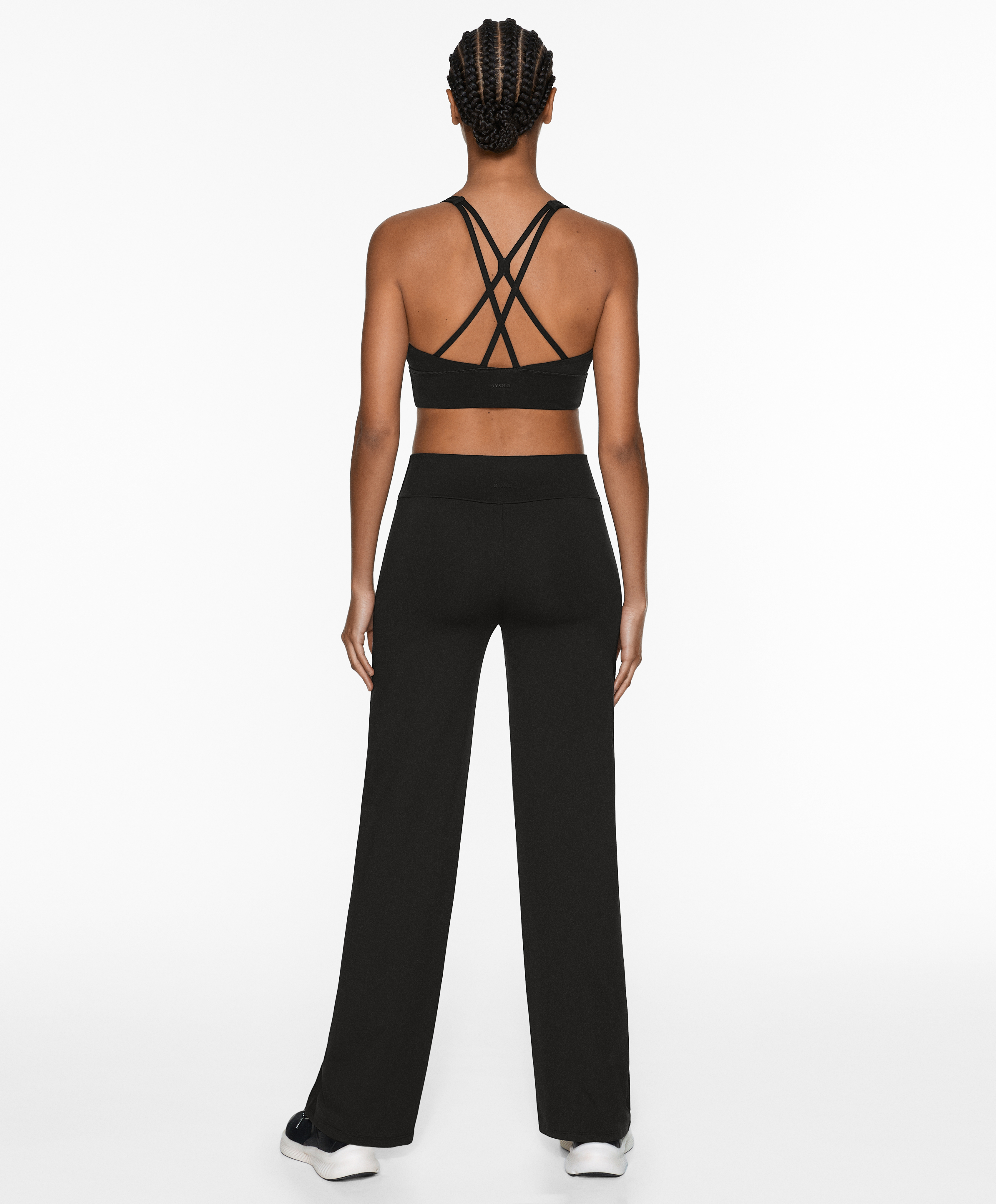 High-rise comfortlux straight-leg trousers