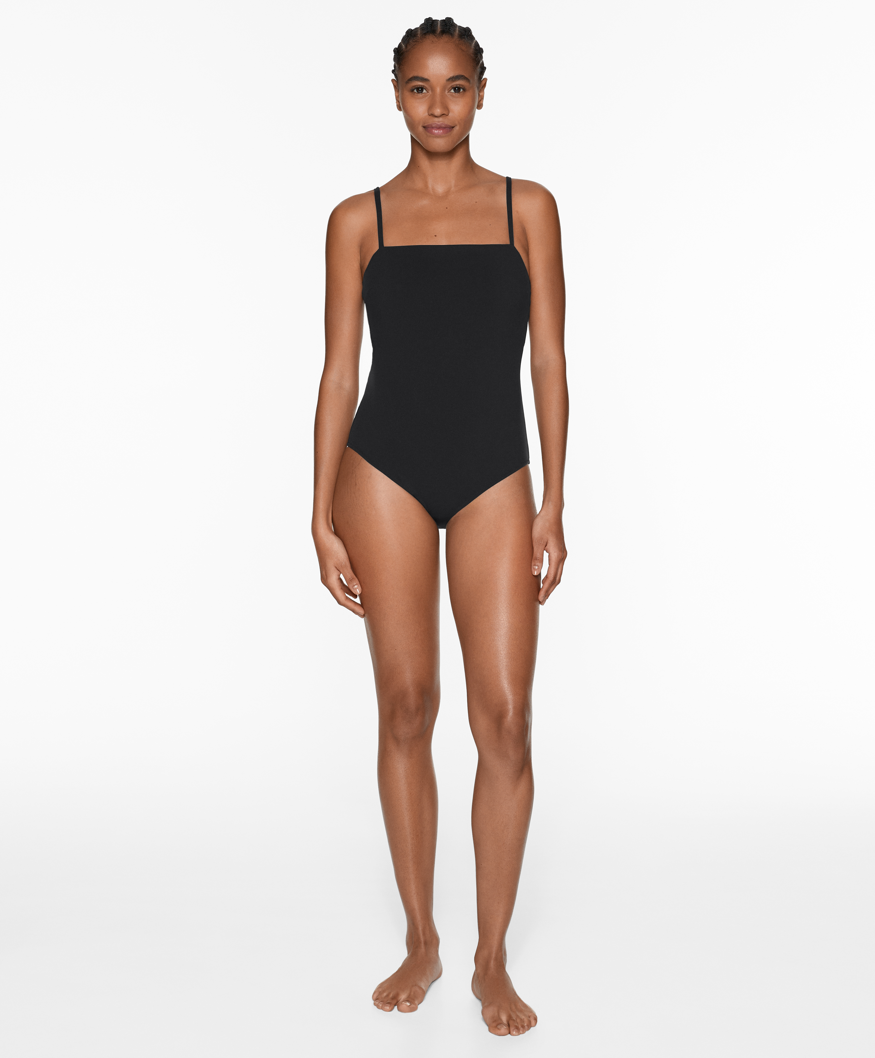 Compressive bandeau swimsuit