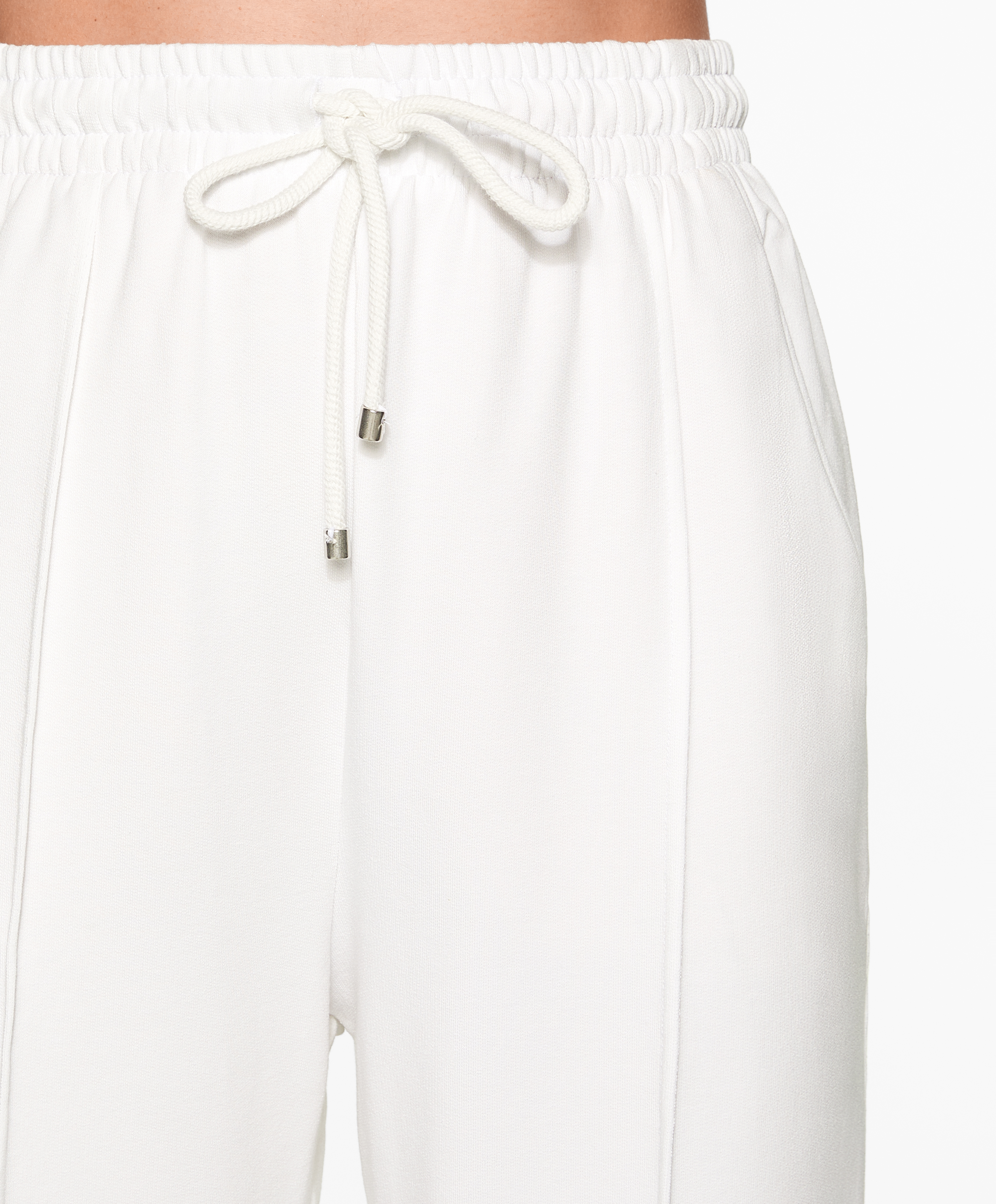 Relaxed straight-leg trousers with cotton and modal