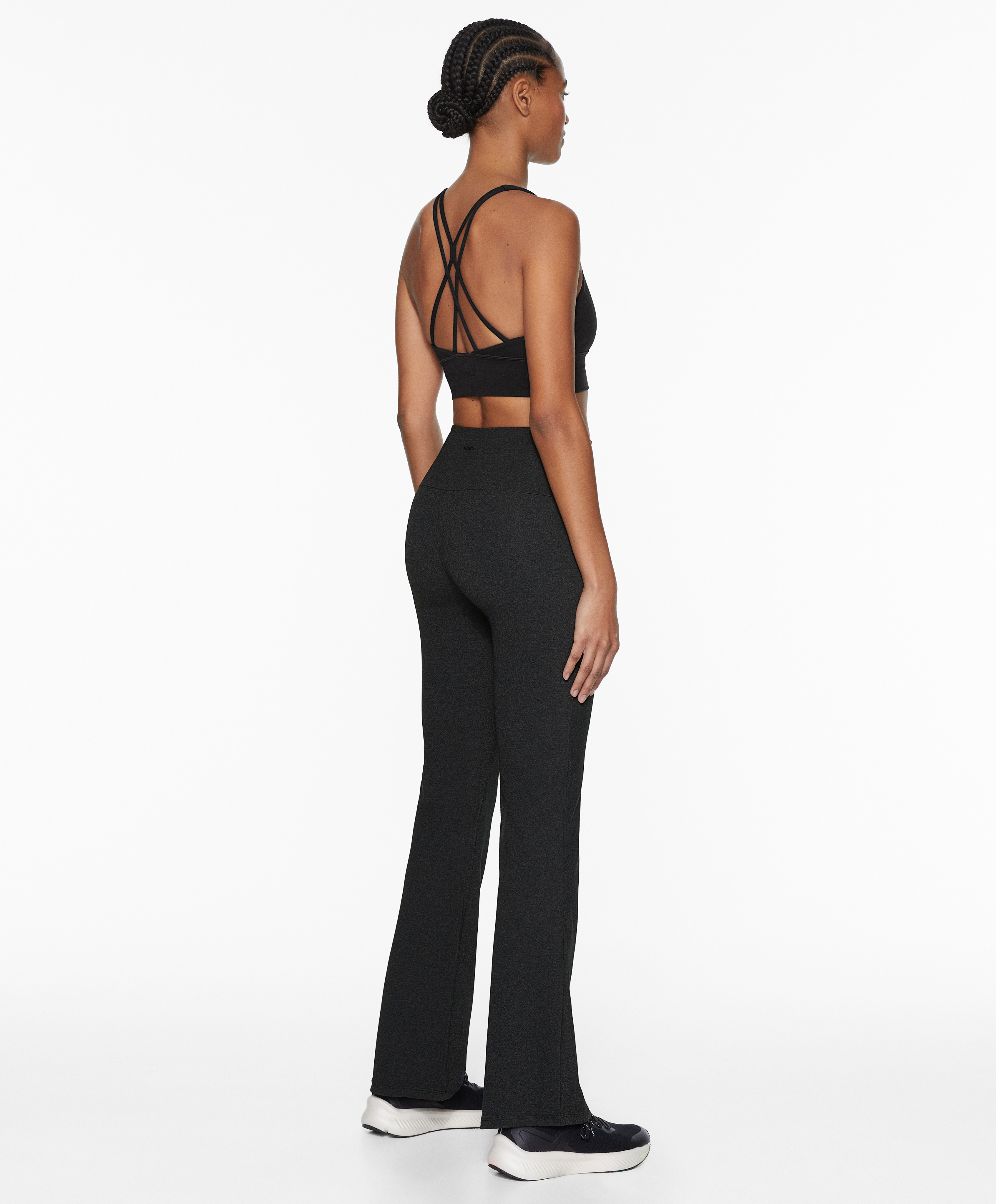 High-rise comfortlux flare trousers