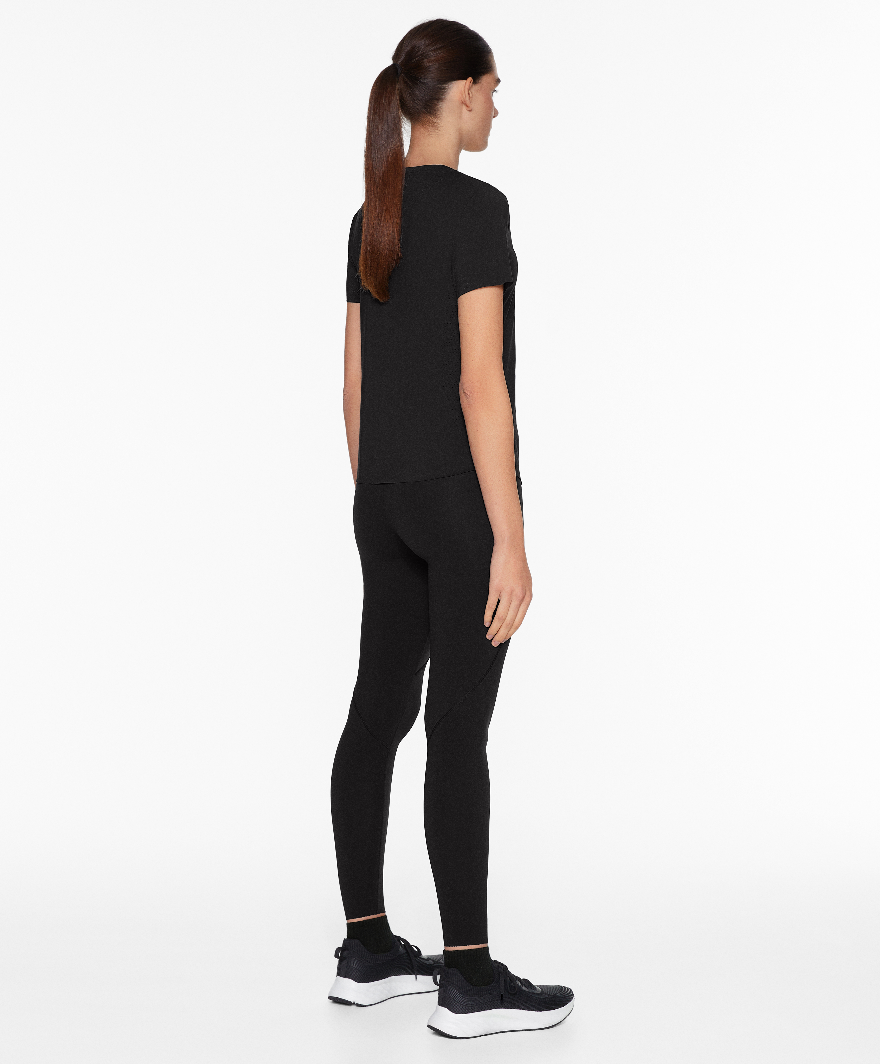 Fitted short-sleeved technical T-shirt