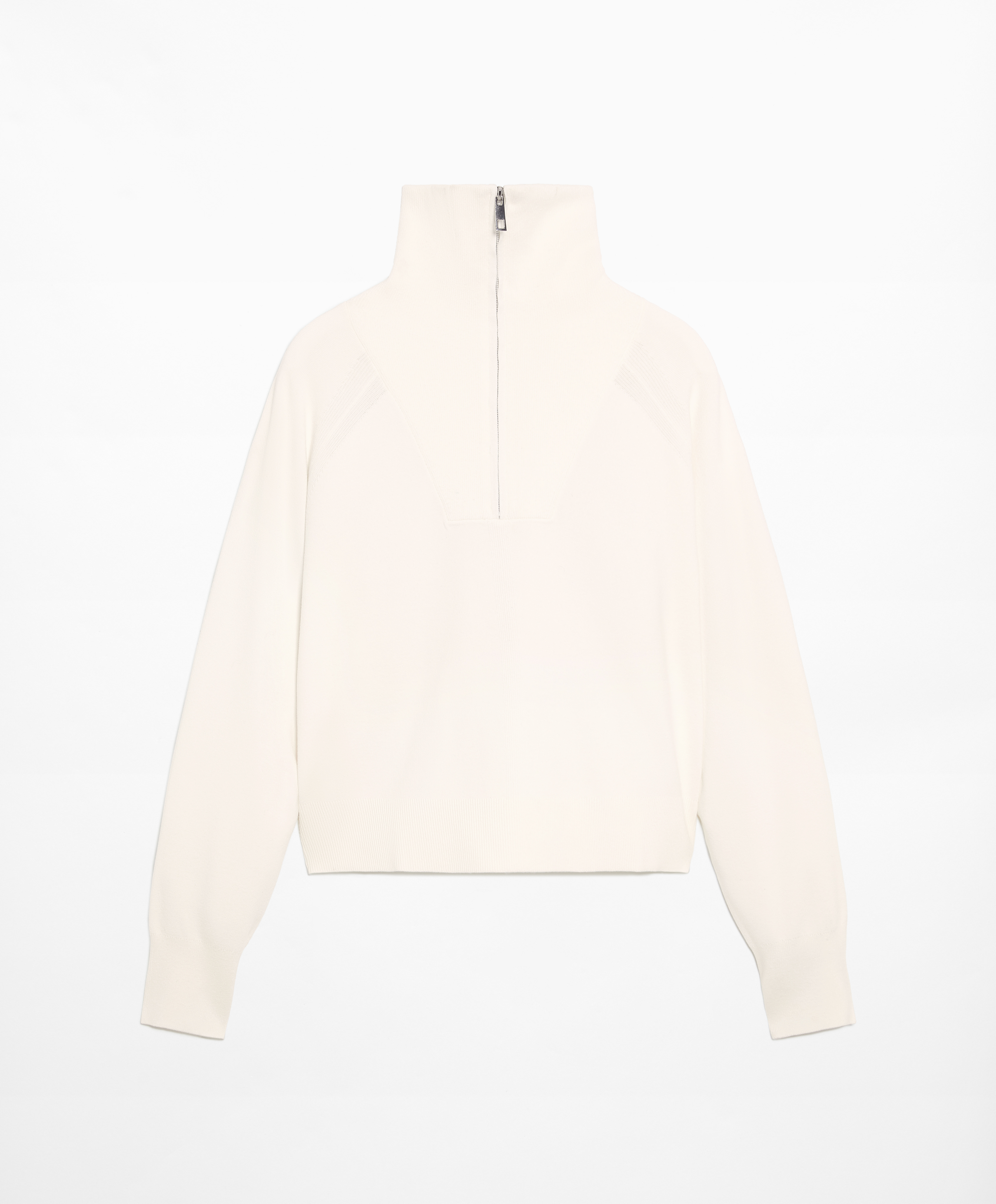Half-zip knit sweatshirt