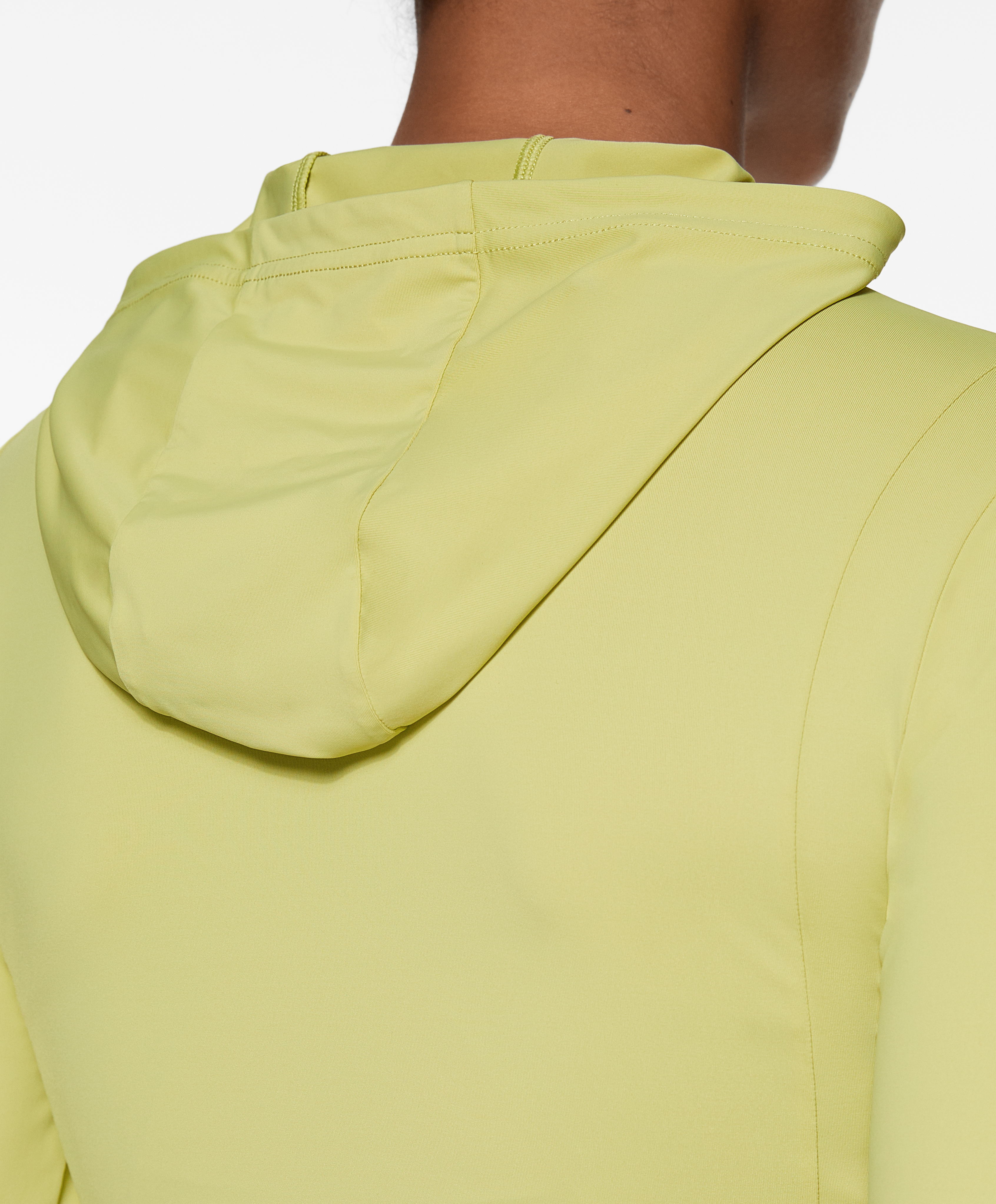 Cool touch hooded technical jacket