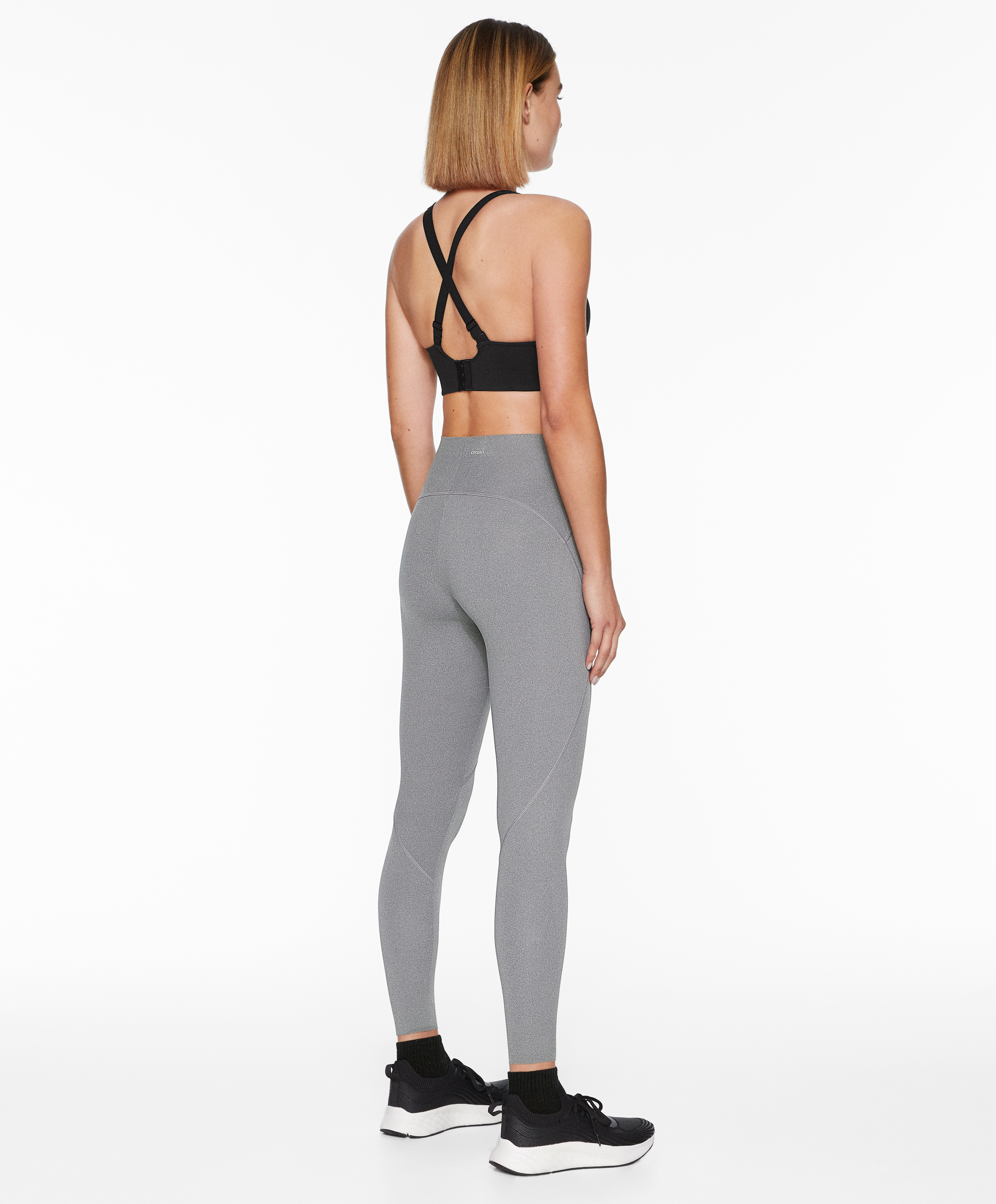 Basic compressive ankle-length leggings