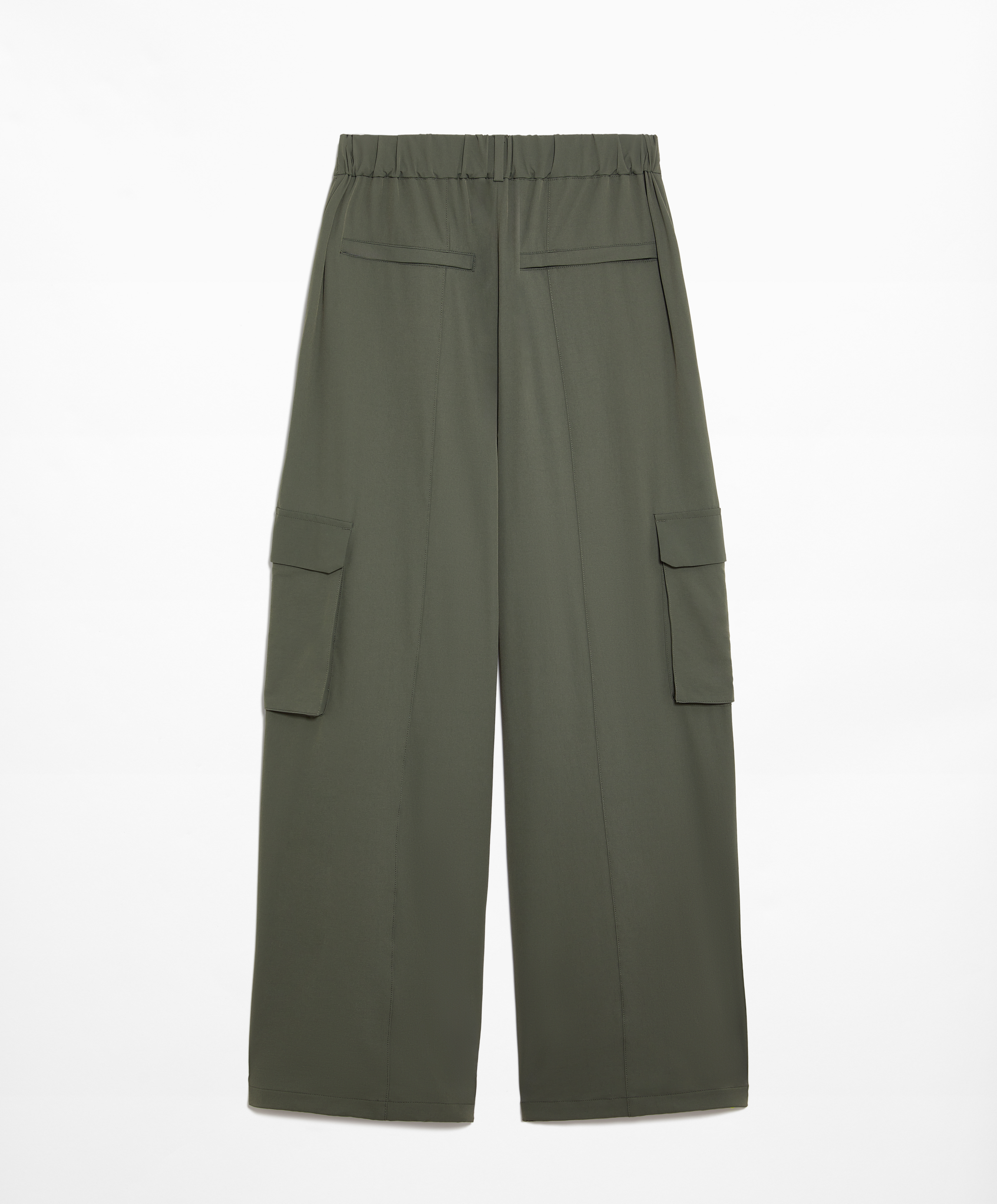 Wide-leg cargo trousers