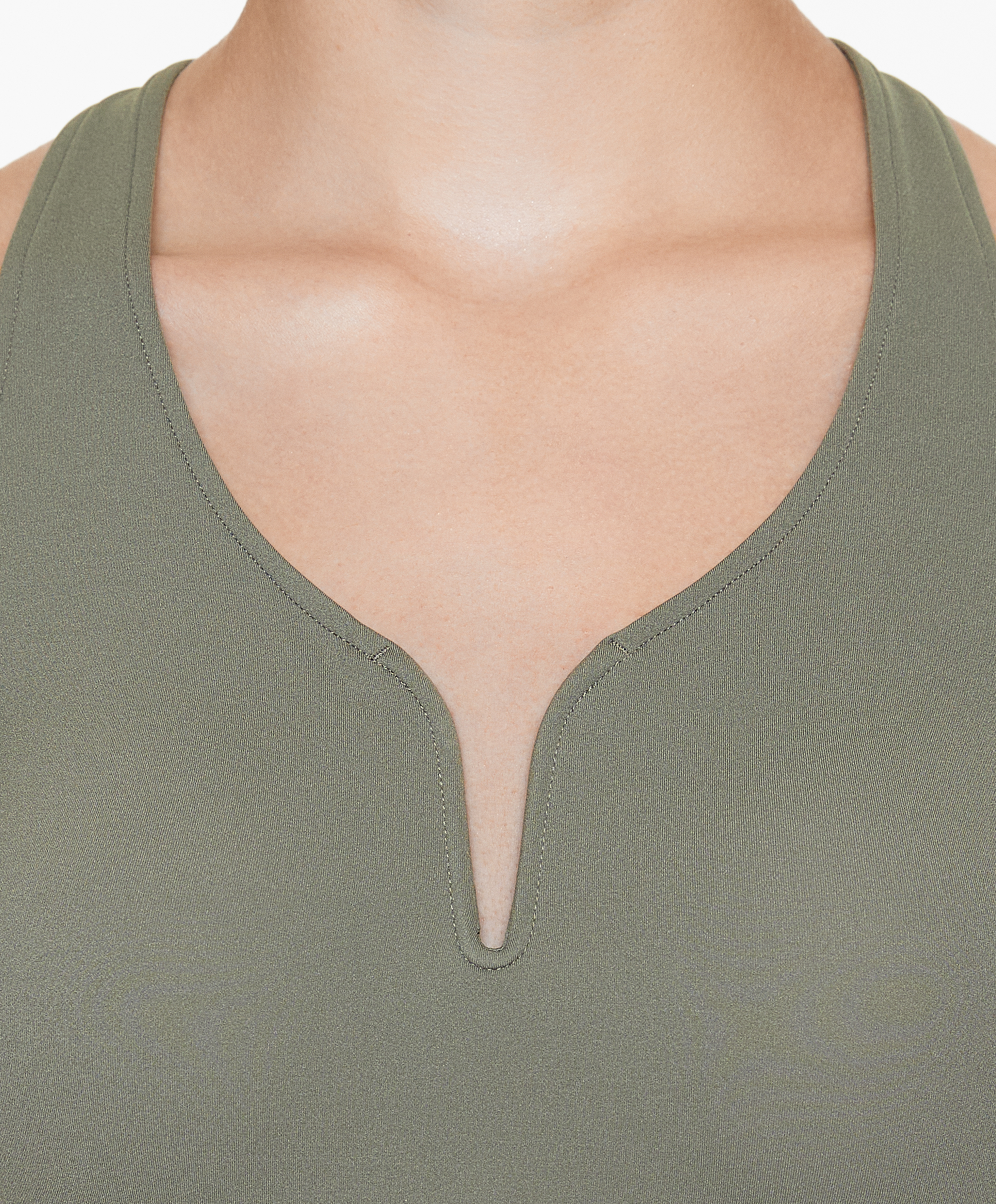 Medium support compressive sports bra with trim