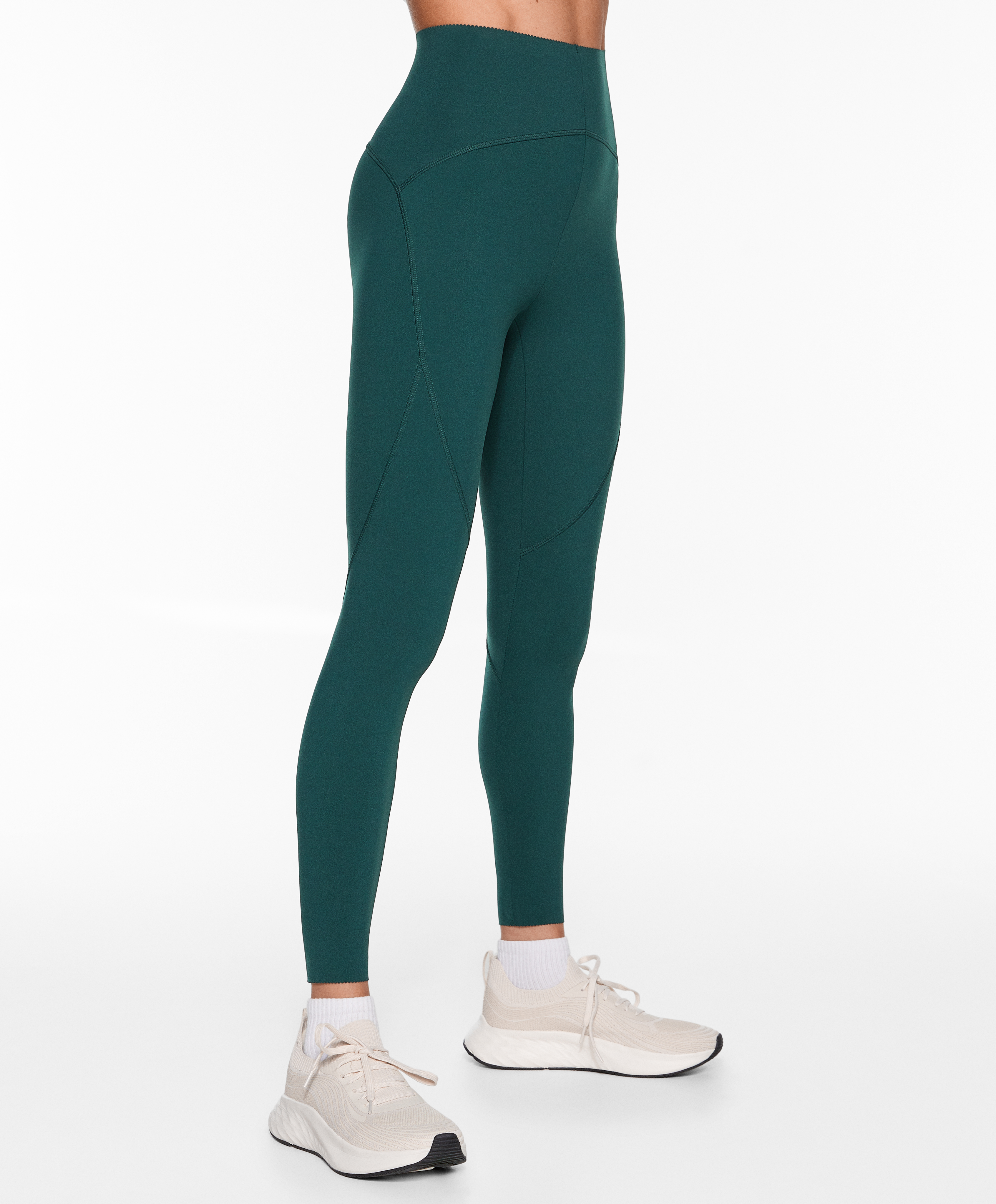 Basic compressive ankle-length leggings